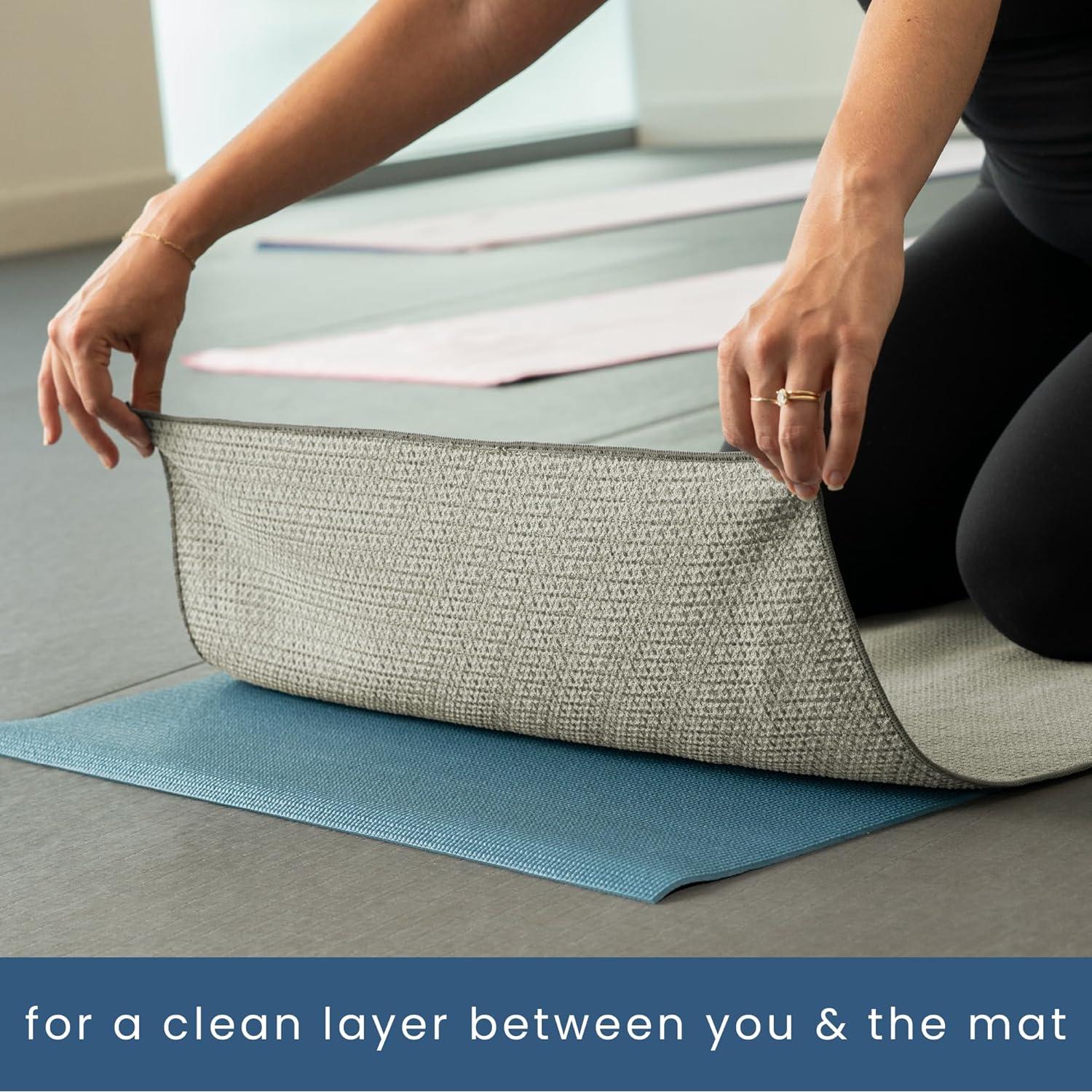 Toalla de Yoga S&T INC. Antideslizante 61x183 cm 2 Piezas