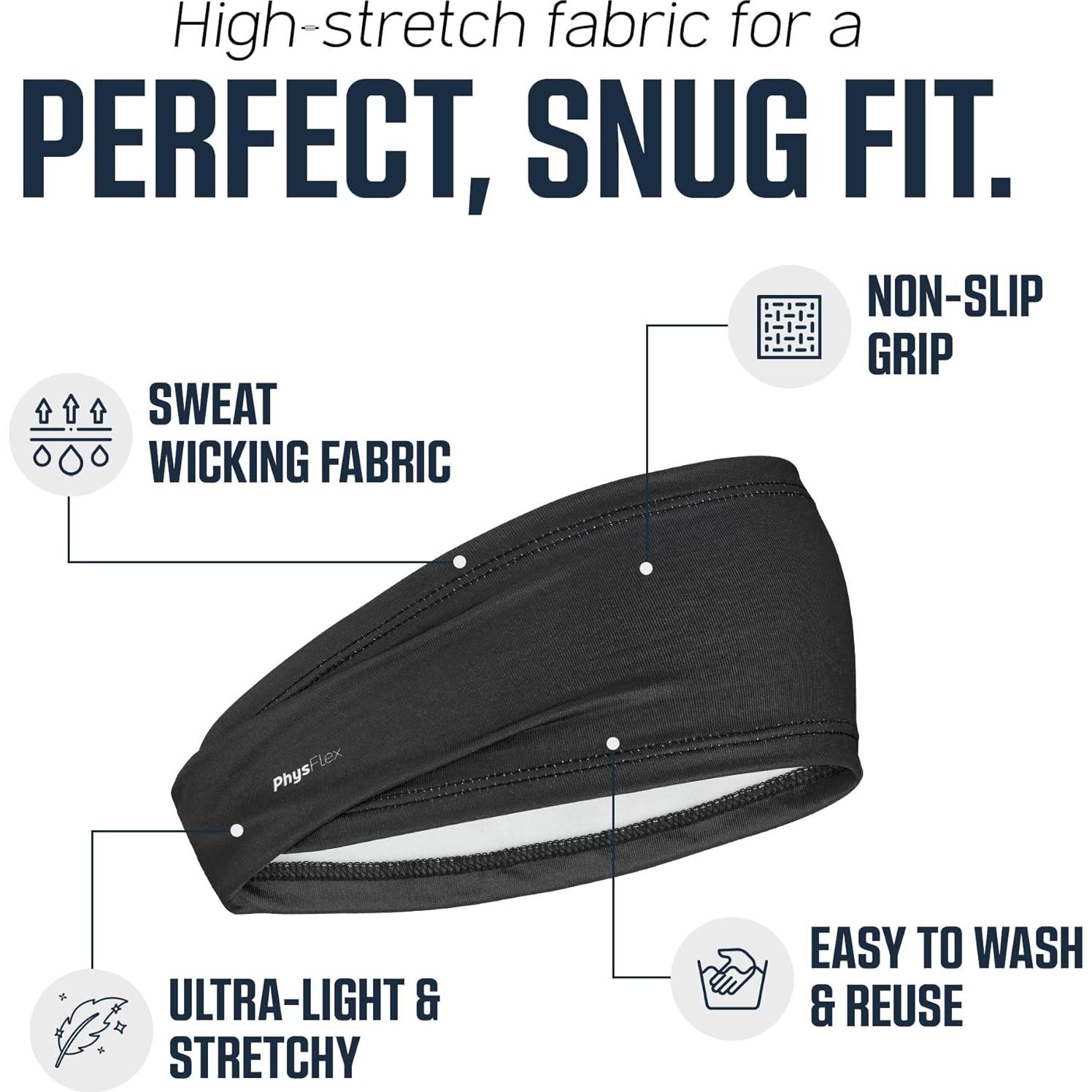 Cintas para la cabeza deportivas PhysFlex PF-SHB - 5 unidades