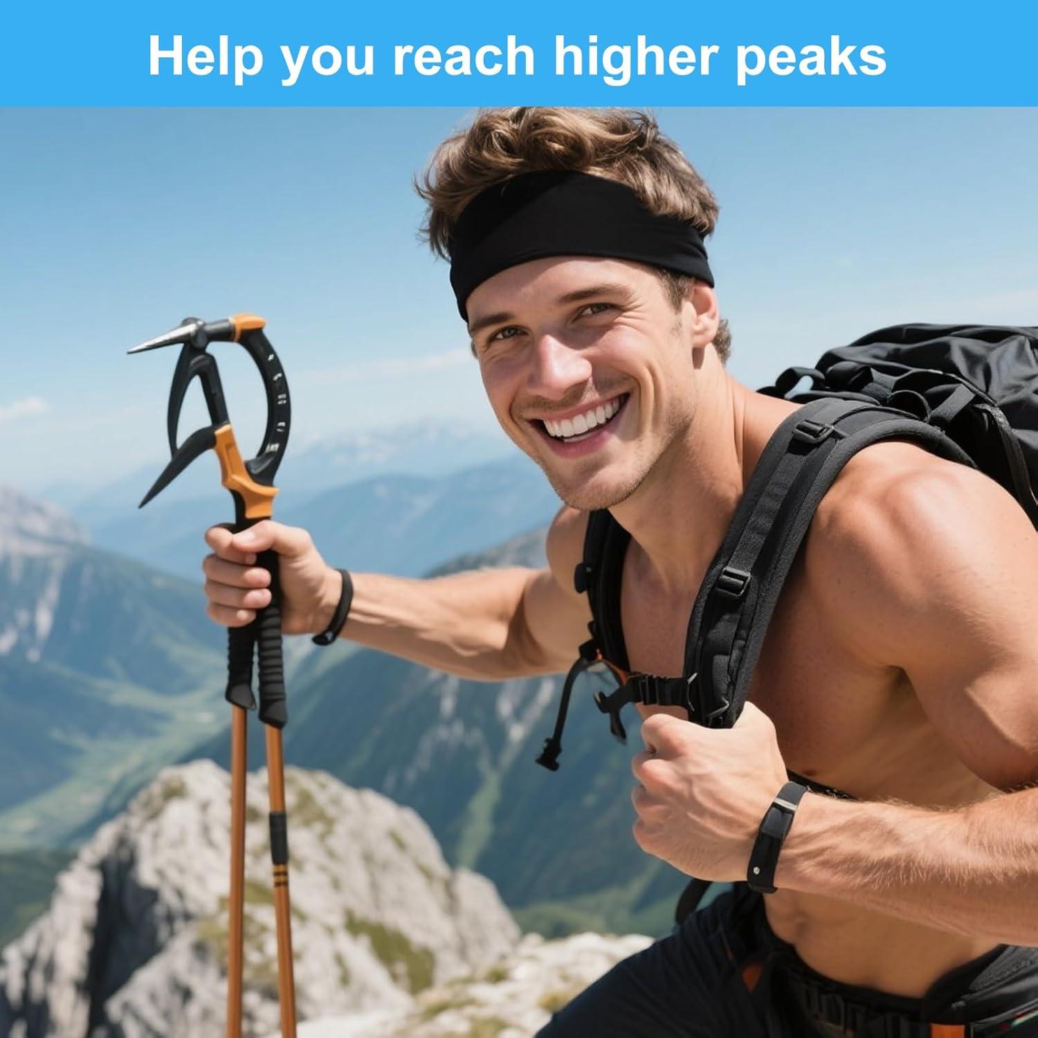 8 Cintas Deportivas Bneykrir para Hombres - Absorbentes y Cómodas