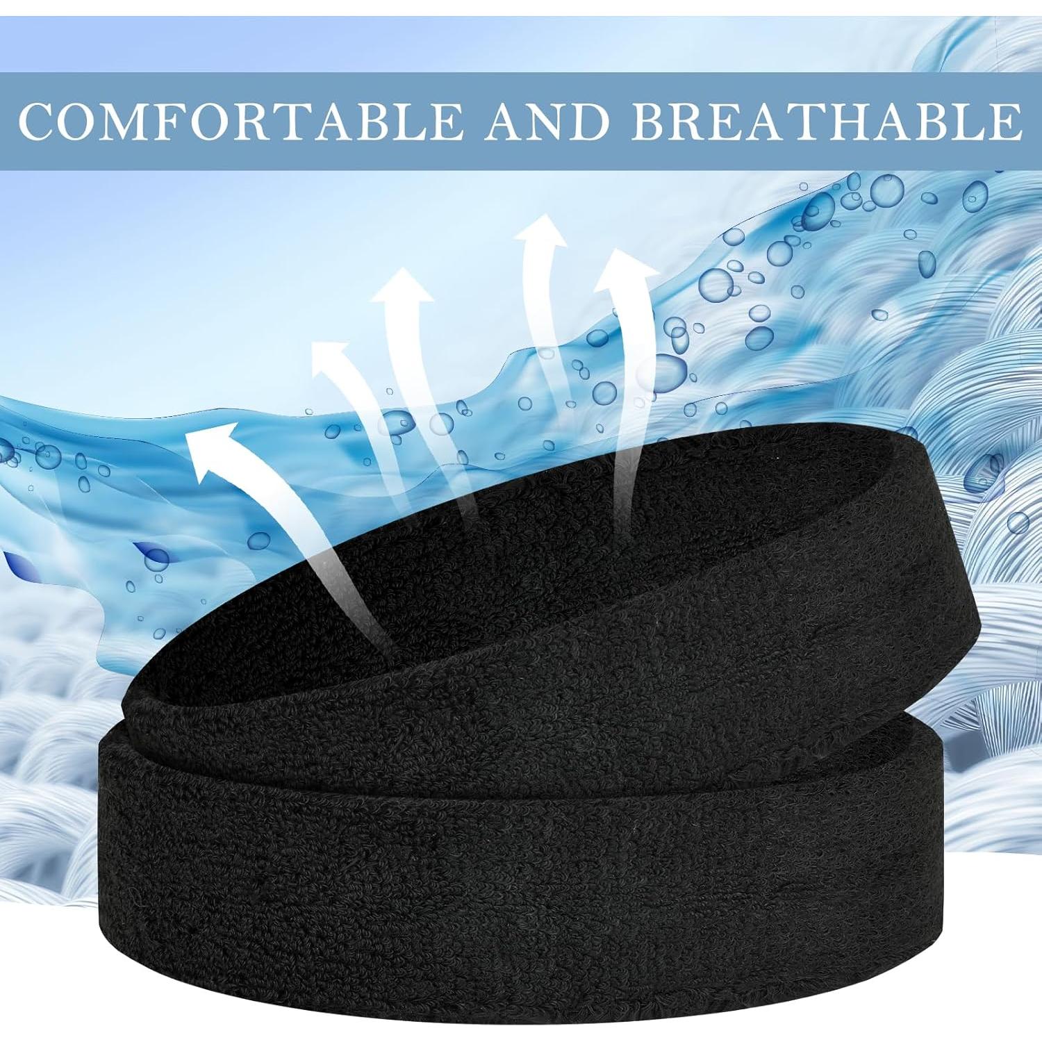 Paquete de 4 bandas de sudor PEASUG para deporte unisex