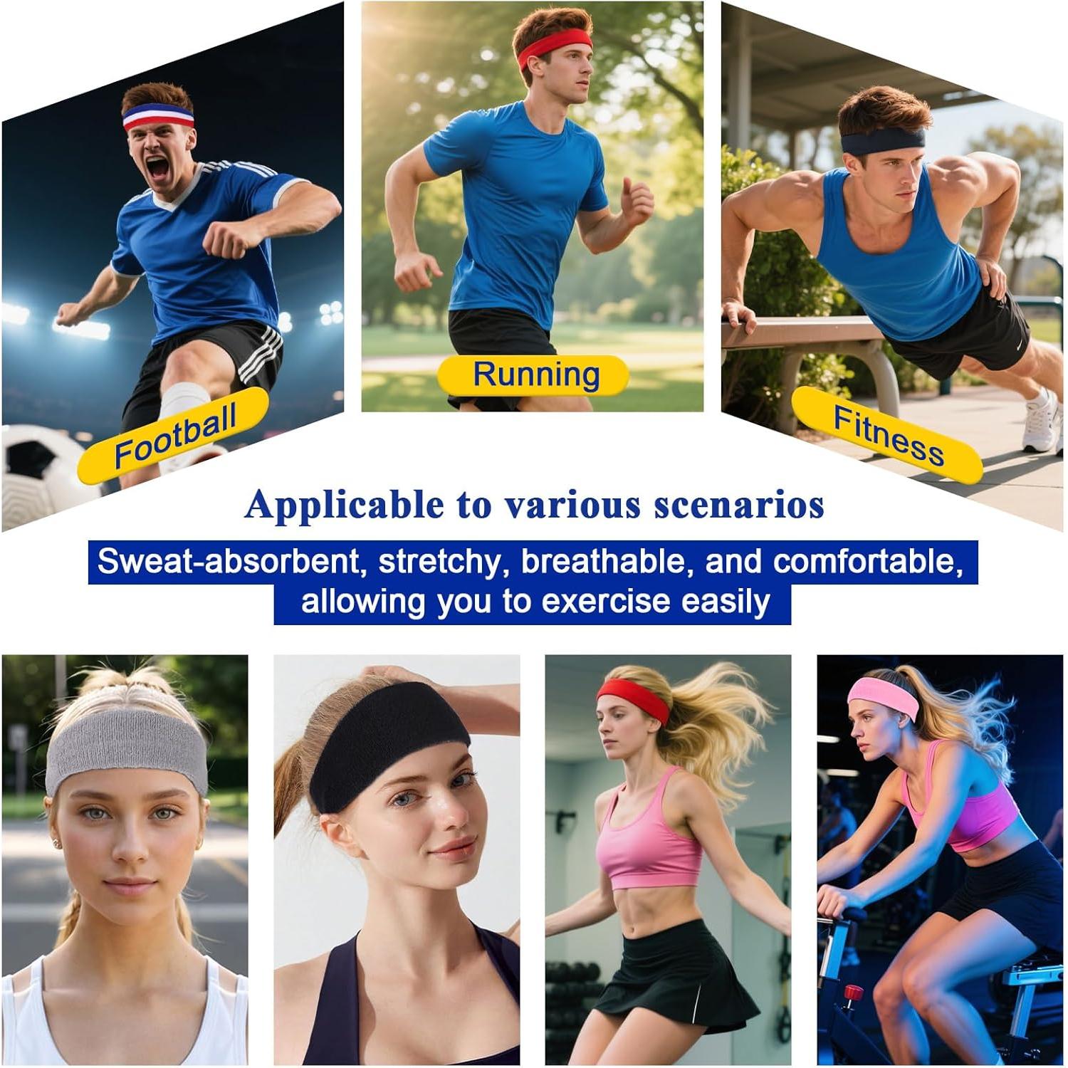 Cinta para la cabeza deportiva XTREND unisex absorbente 5.08 cm