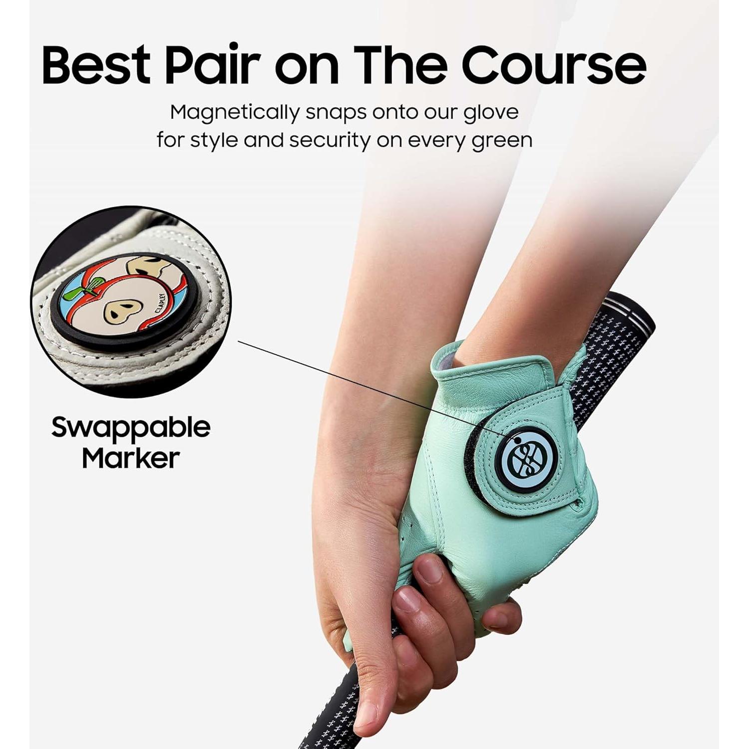 Marcadores de Pelota CLAPLEY Golf Acero Inoxidable 4 Piezas