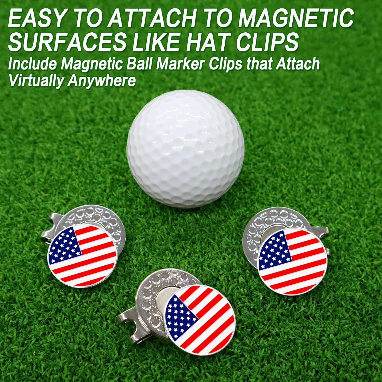 Marcadores de Pelota de Golf FINGER TEN con Clip para Sombrero