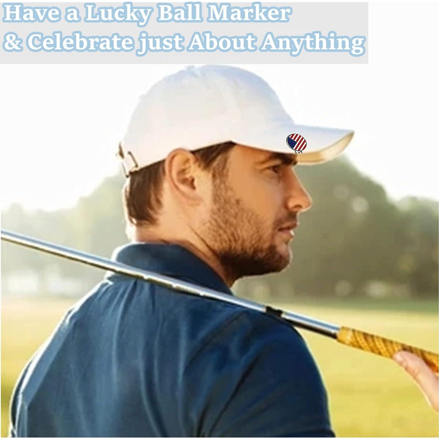 Marcadores de Pelota de Golf FINGER TEN con Clip para Sombrero