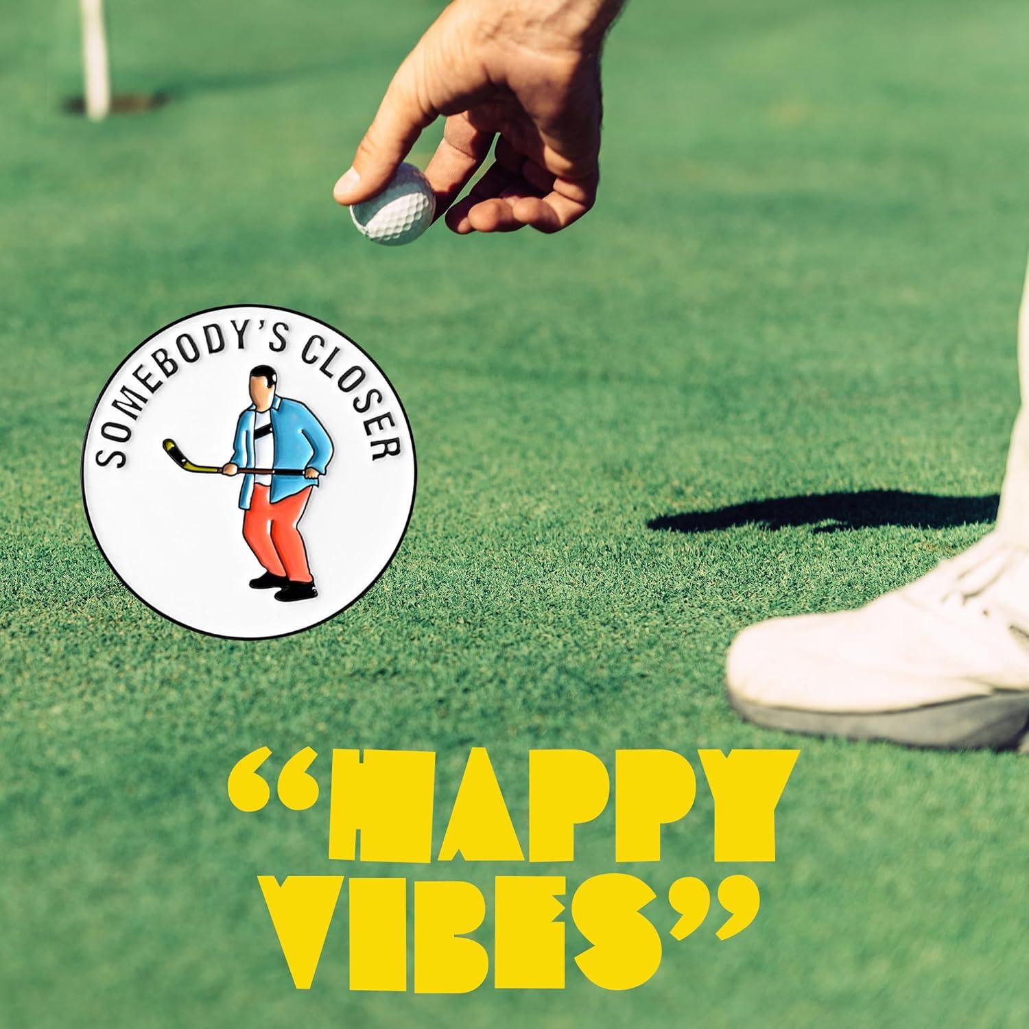 Marcador de Pelota de Golf ZEETY con Clip Magnético - Regalo Divertido