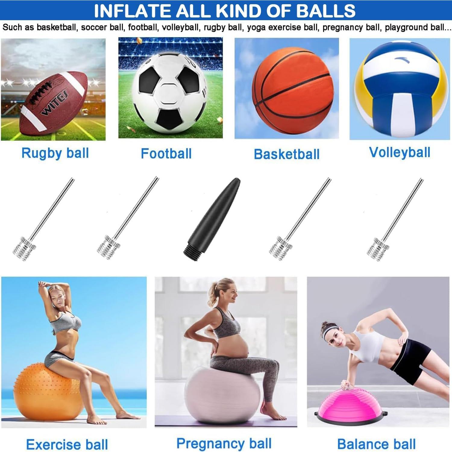 Bomba de Pelotas Manual Fenxyo con 5 Agujas y Almacenamiento