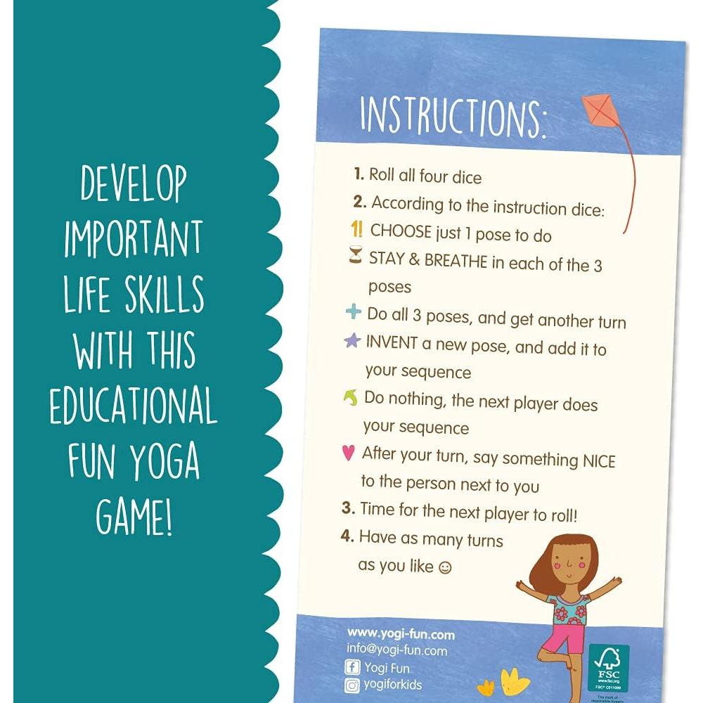 Juego de Dados de Yoga YOGi FUN para Niños - Desarrollo Físico y Emocional