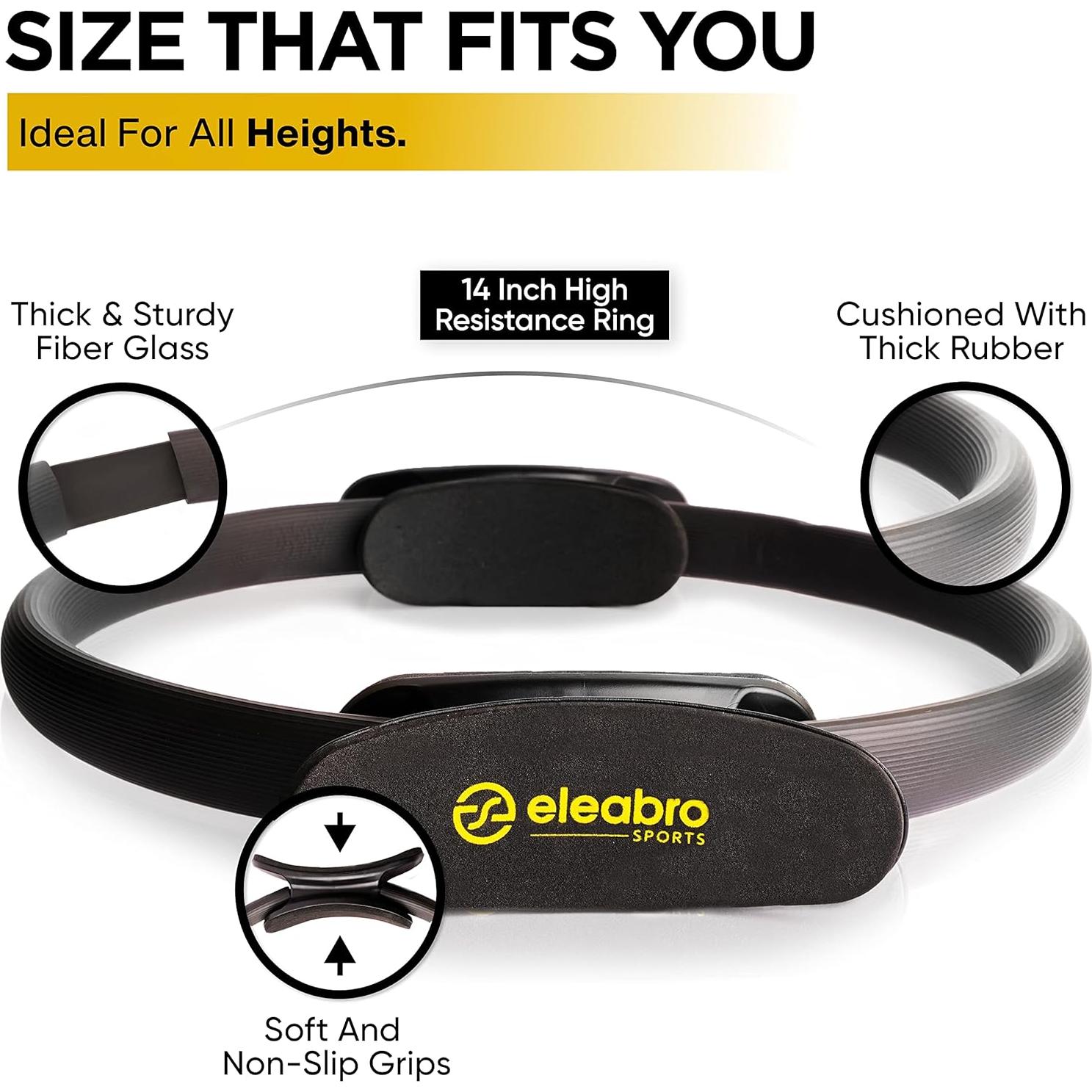 Anillo de Pilates Eleabro Sports 35.56 cm con Póster A1