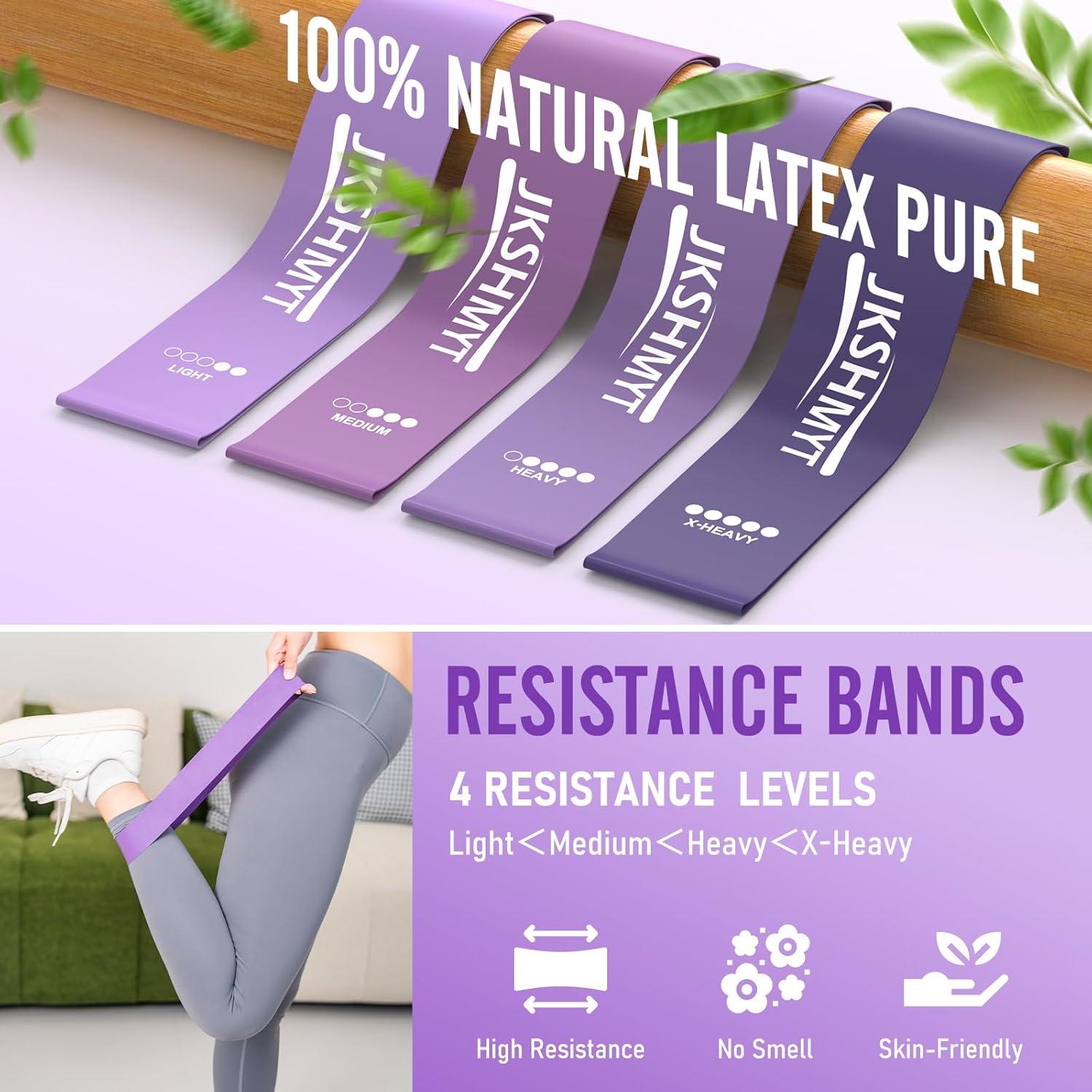 Kit de Pilates JKSHMYT - Anillo 36.83 cm, 4 Bandas, Pelota