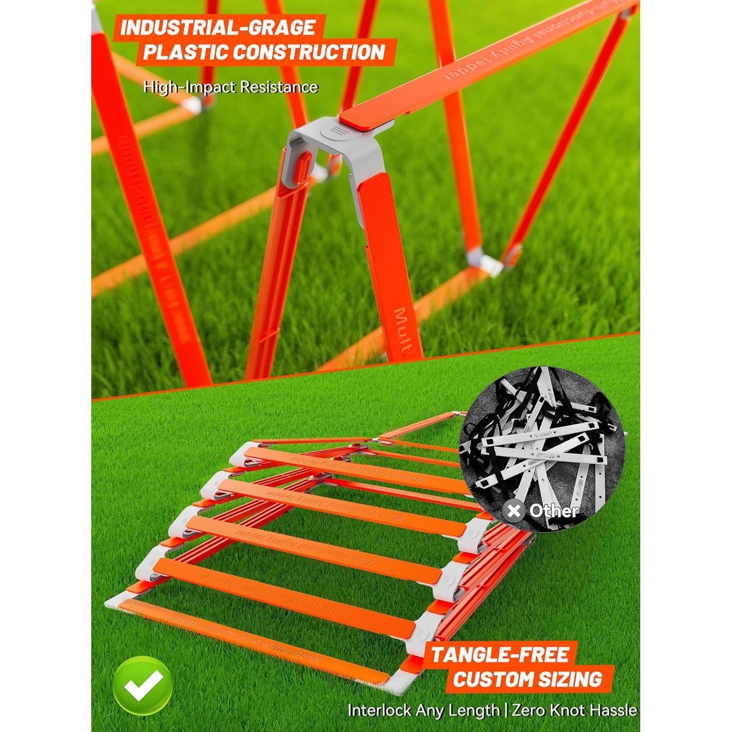 Escalera de Agilidad TONTATTA 4.6m 10 Peldaños Multiusos
