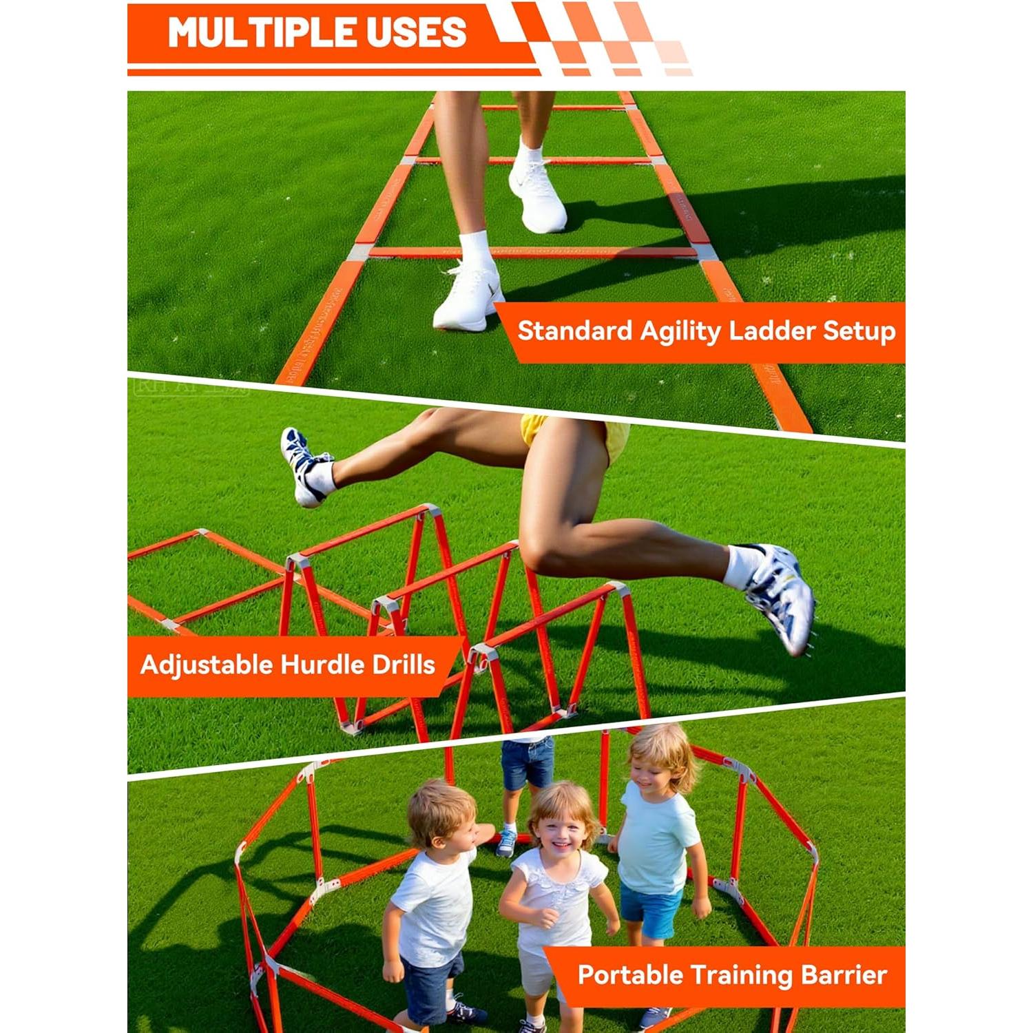 Escalera de Agilidad TONTATTA 4.6m 10 Peldaños Multiusos