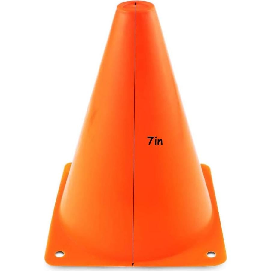 20 Conos de Agilidad Plástico Baaxxango 17.78 cm 5 Colores