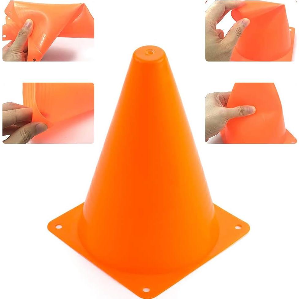 20 Conos de Agilidad Plástico Baaxxango 17.78 cm 5 Colores