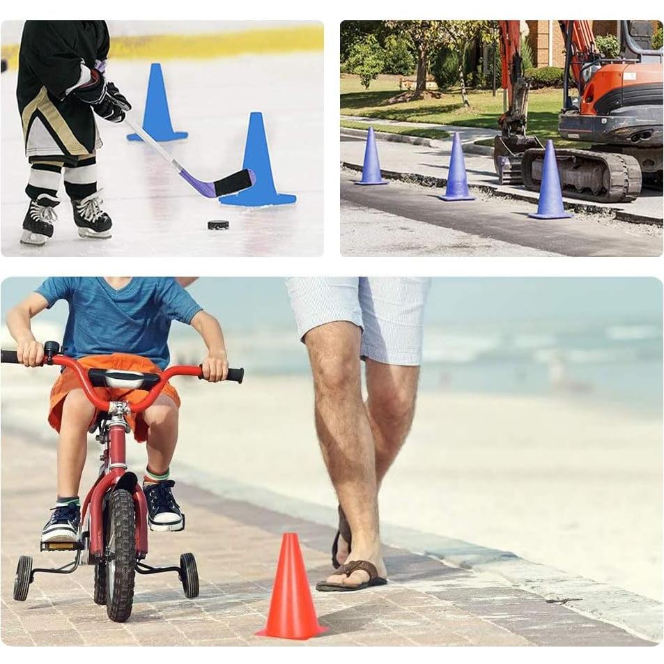 20 Conos de Agilidad Plástico Baaxxango 17.78 cm 5 Colores