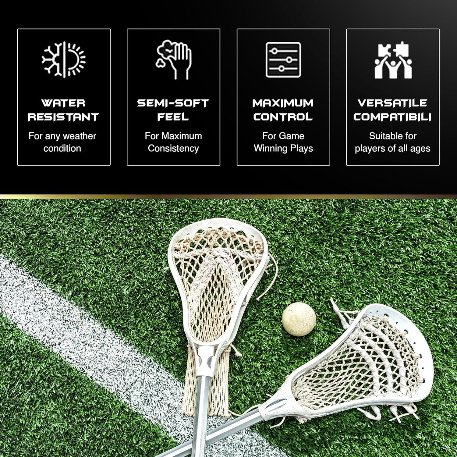 Malla de Lacrosse Semi-Suave Shark Lax - Alta Durabilidad y Control