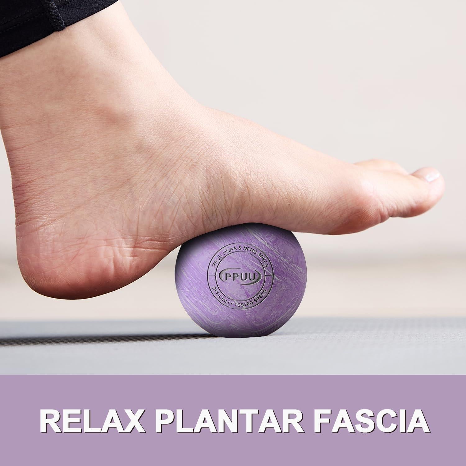 Bola de Masaje Lacrosse PPUU 6.35 cm para Alivio Muscular