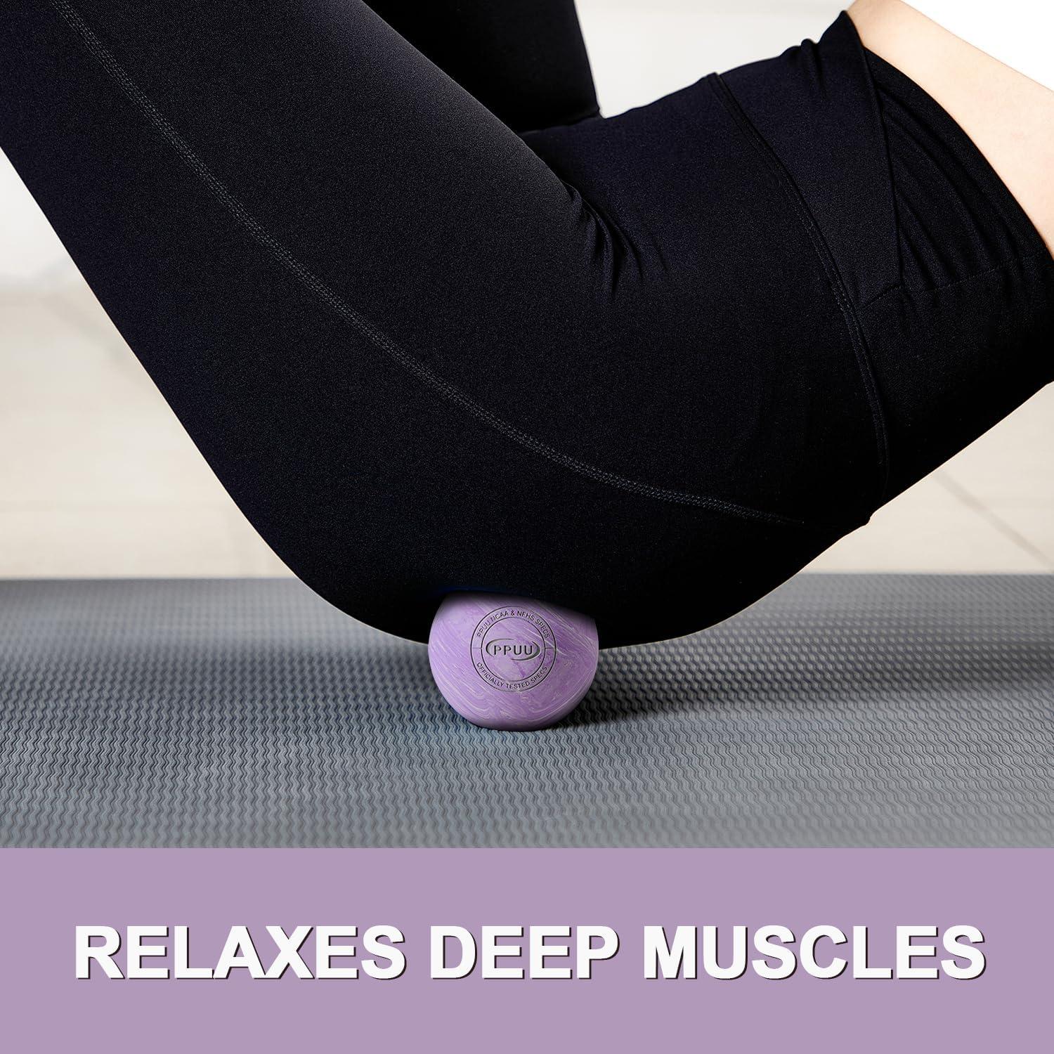 Bola de Masaje Lacrosse PPUU 6.35 cm para Alivio Muscular