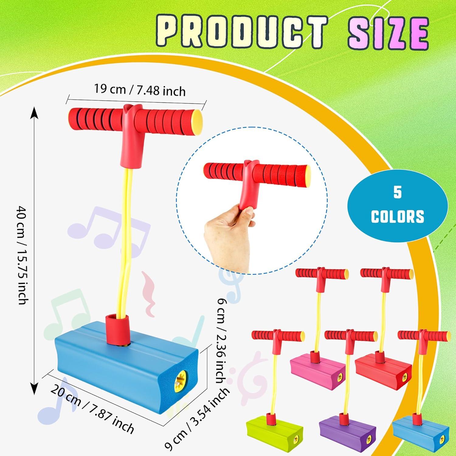 5 Piezas Palo de Salto Pogo Hoarost para Niños 20x9x6cm