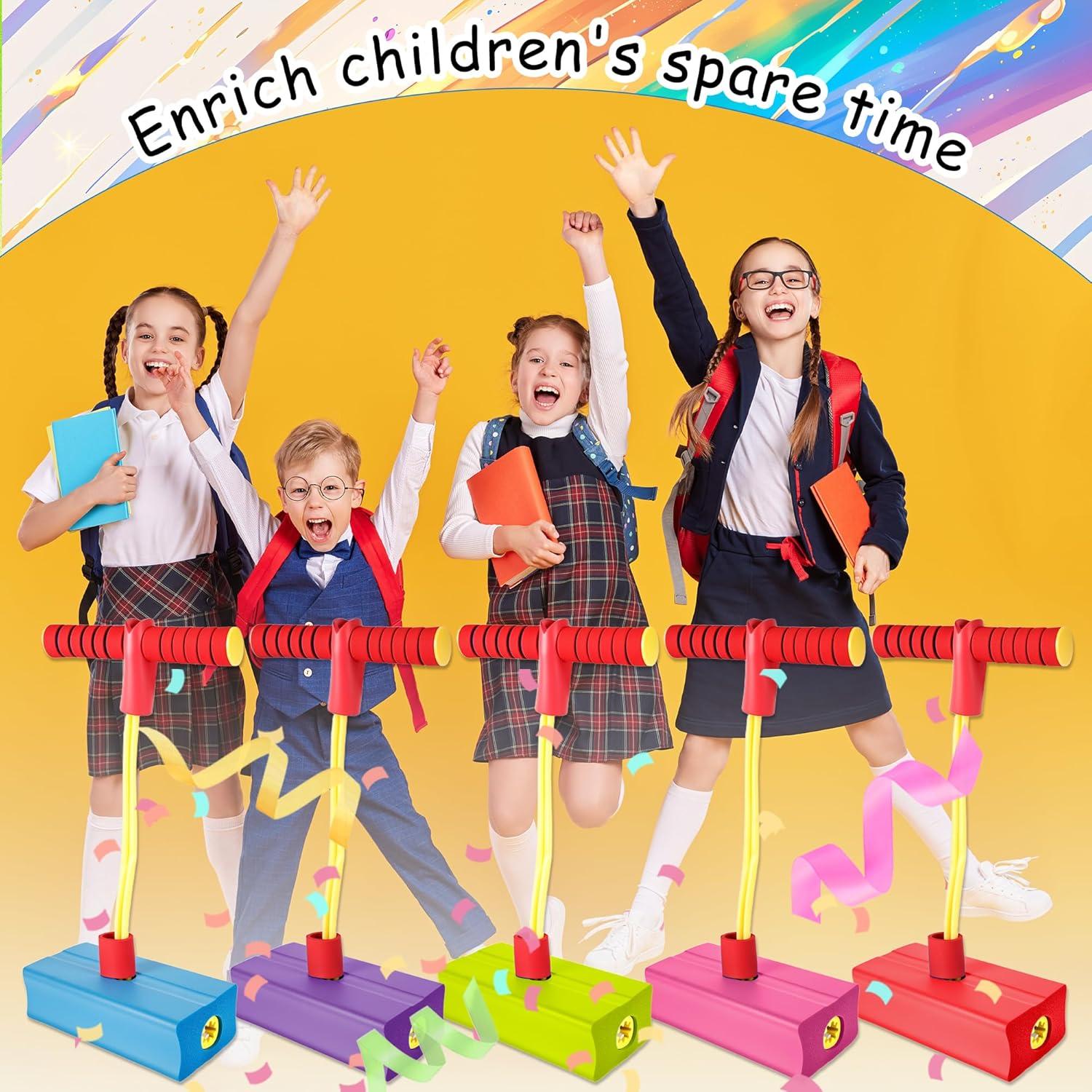 5 Piezas Palo de Salto Pogo Hoarost para Niños 20x9x6cm