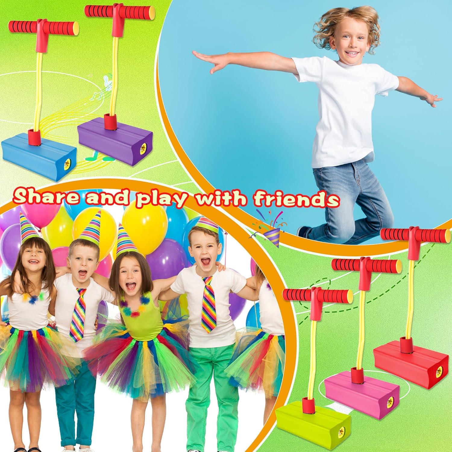 5 Piezas Palo de Salto Pogo Hoarost para Niños 20x9x6cm