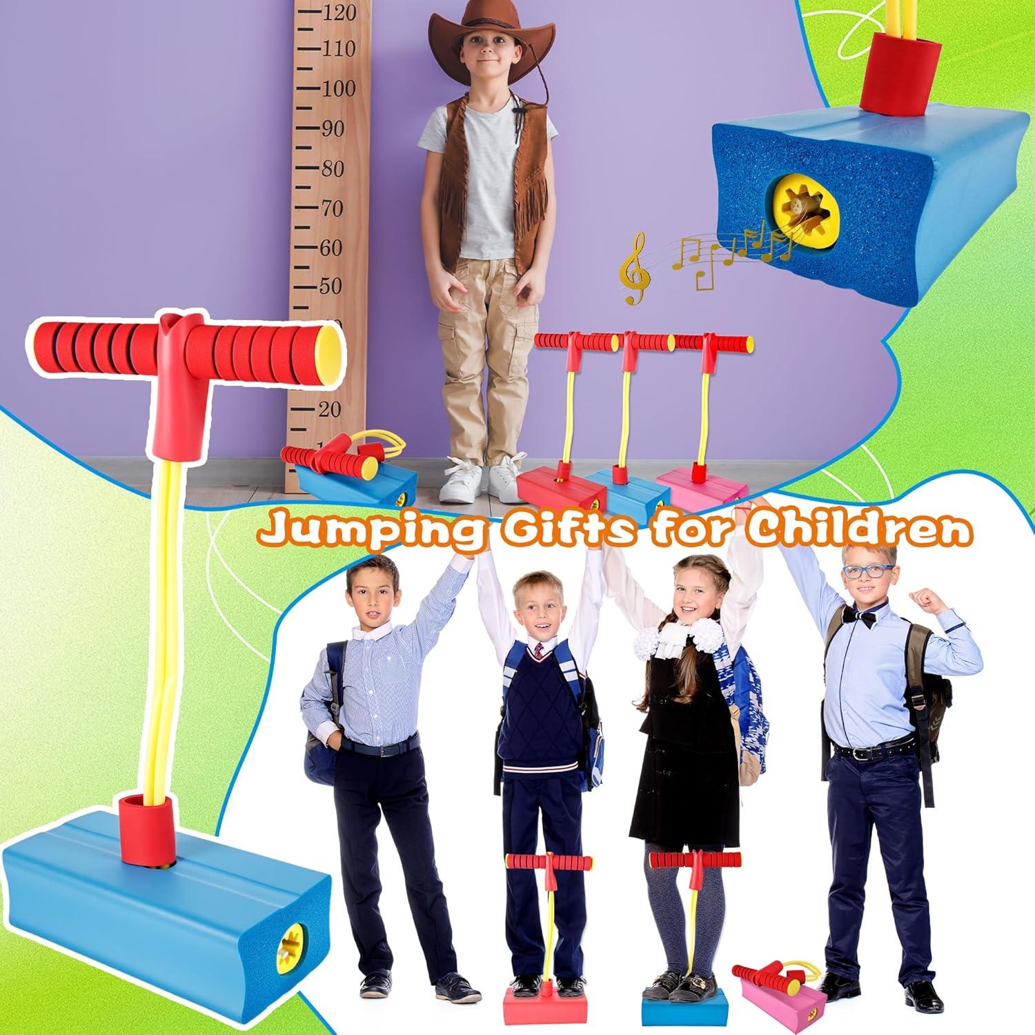 5 Piezas Palo de Salto Pogo Hoarost para Niños 20x9x6cm