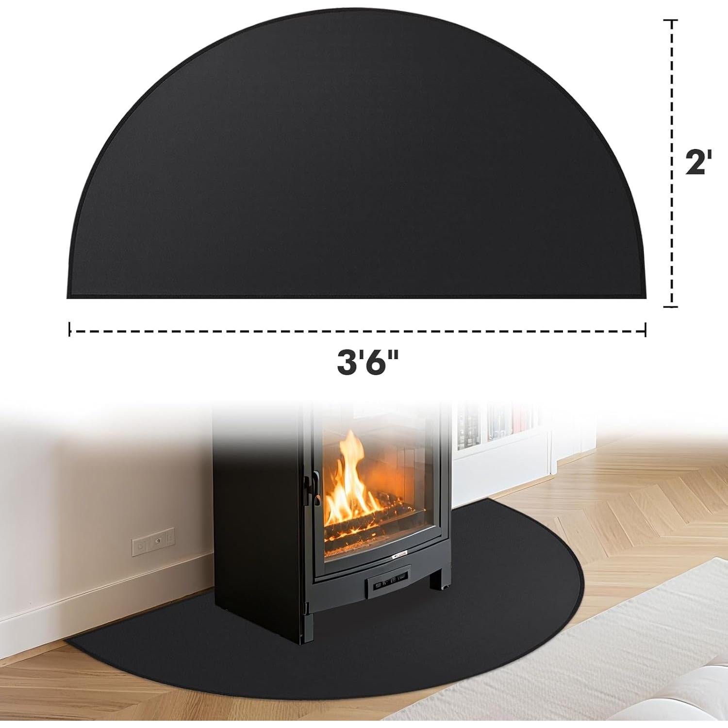 Alfombrilla para Chimenea TOHONFOO 106.68 x 60.96 cm Antideslizante