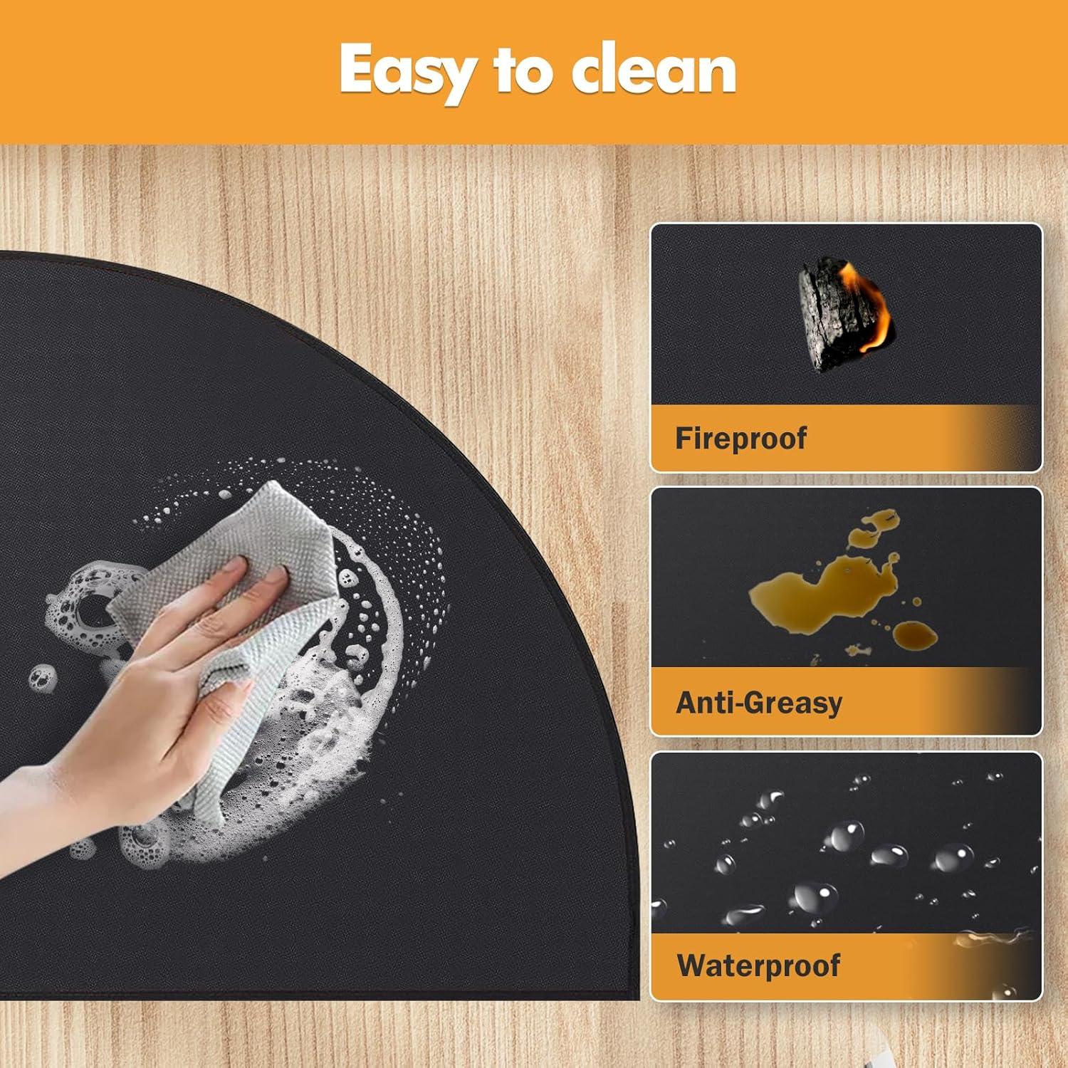 Alfombrilla para Chimenea TOHONFOO 106.68 x 60.96 cm Antideslizante