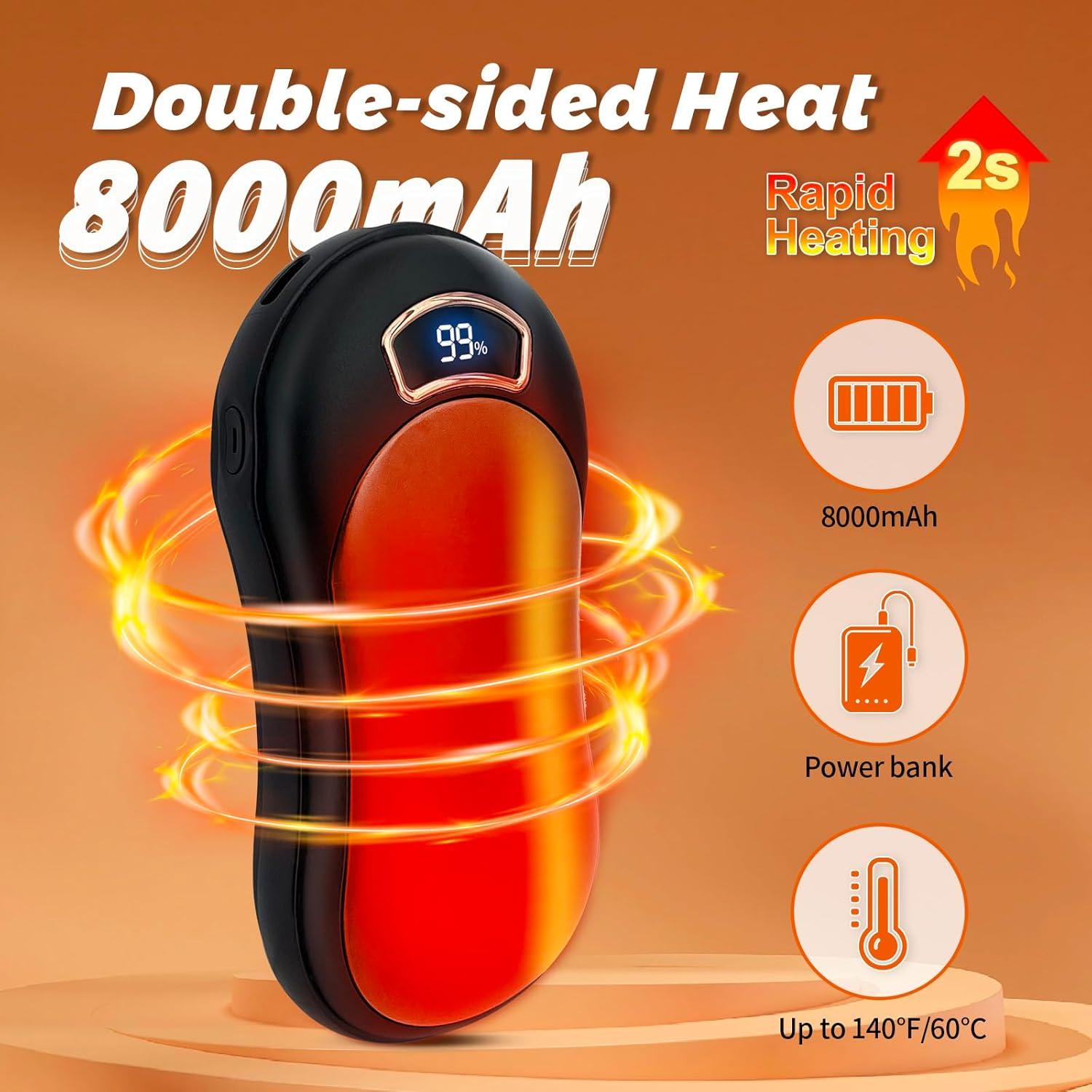 Calentador de Manos Eléctrico Belovedone 8000mAh Portátil