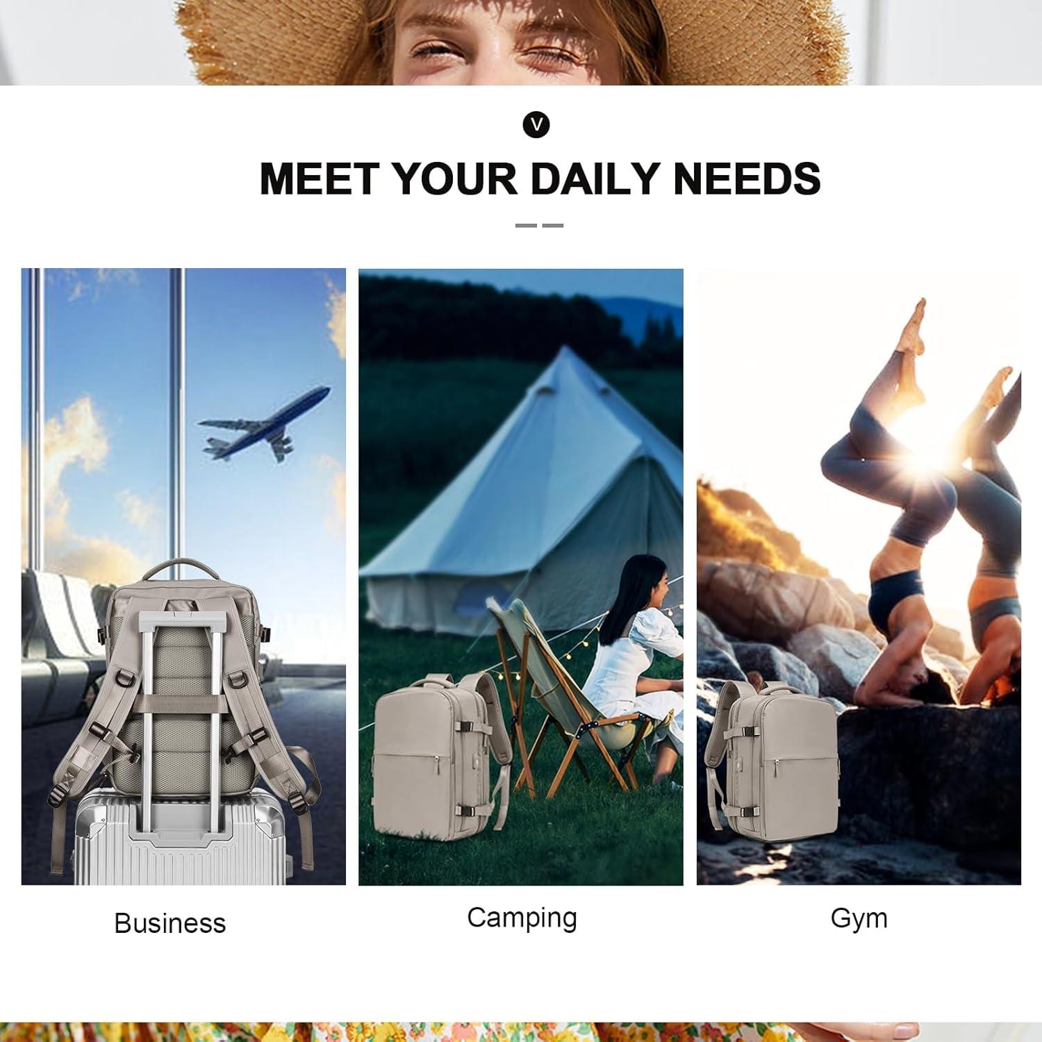 Mochila de Vacío UPPACK 31L con Puerto USB y Compartimentos