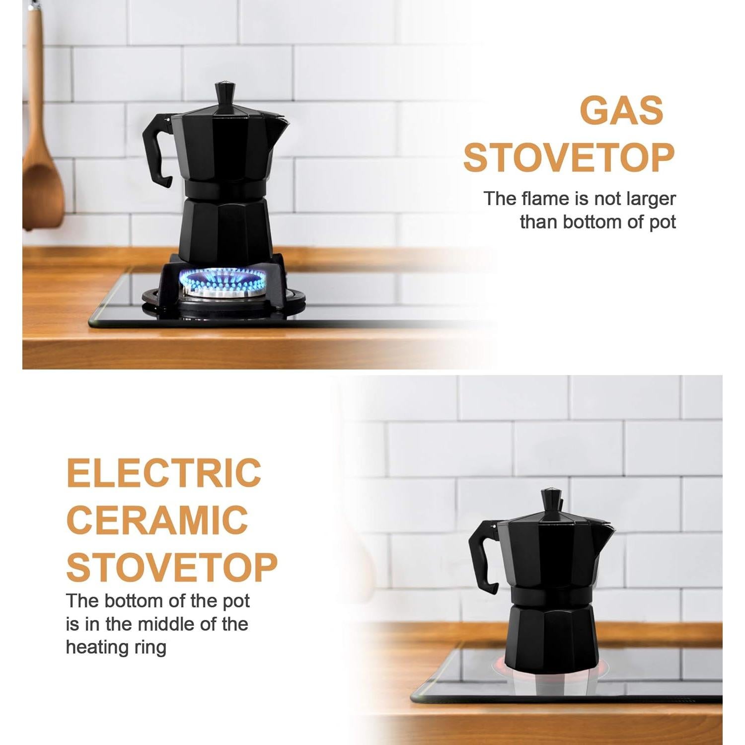 Cafetera Moka Mixpresso Negra 3 Tazas Espresso Manual