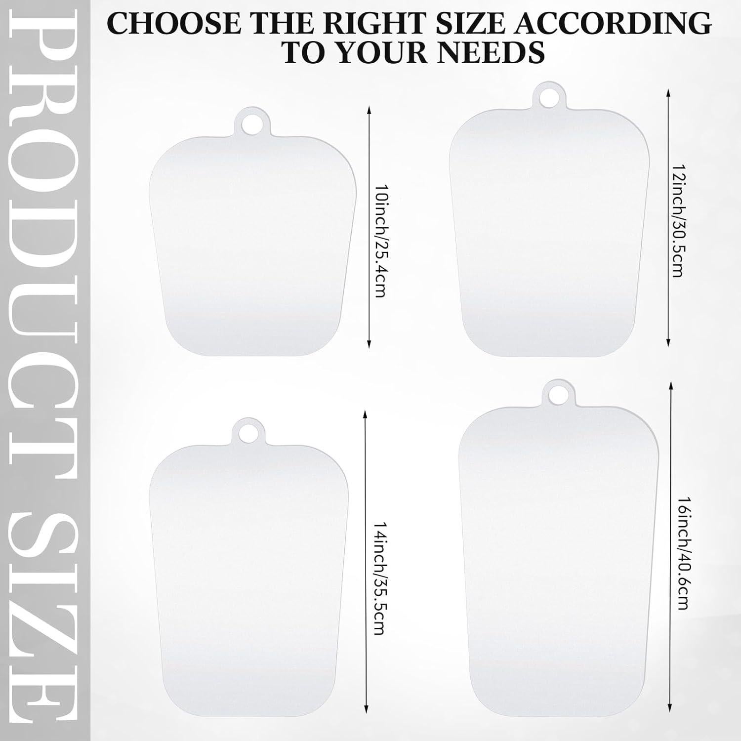 30 Insertos Soporte para Botas Altas Domensi 40.64 cm Transparente