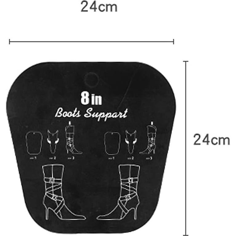 Insertos para Botas 2 Pares PVC Recortables 20.32cm Negro