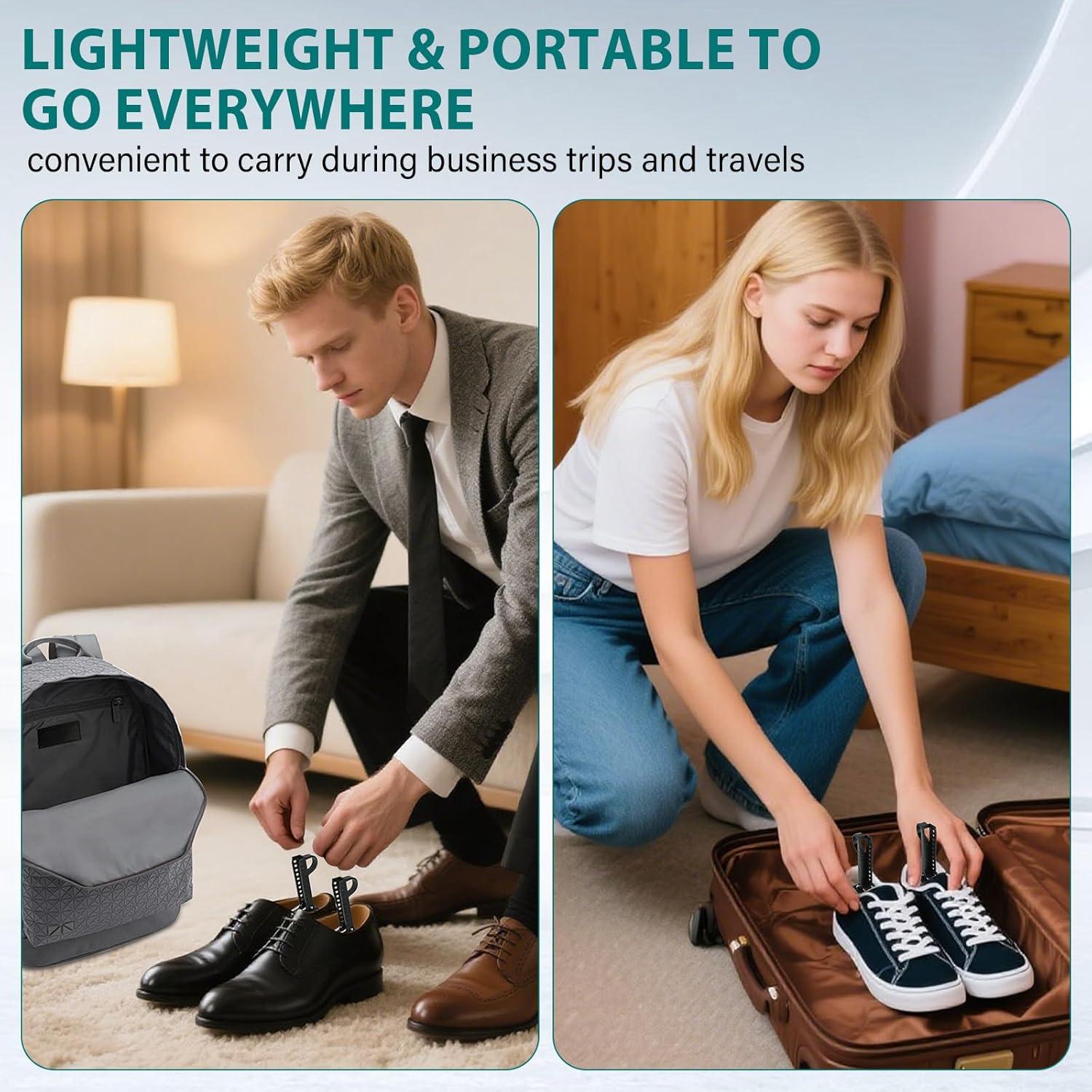 Estiradores de Zapatos Plásticos EchoDone - 10 Pares Ajustables