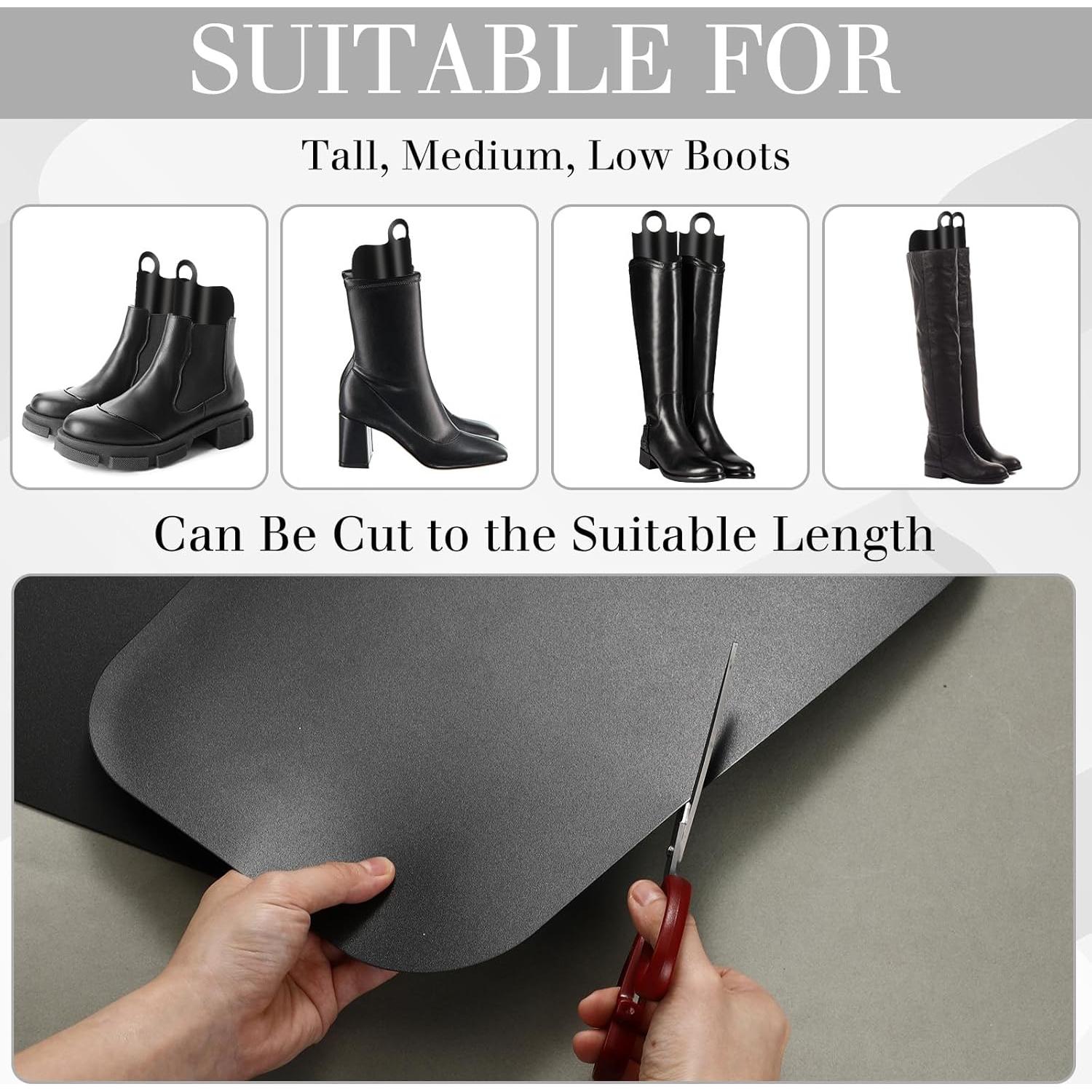 Inserciones de Forma para Botas Negras - 8 Pcs Multitamaño