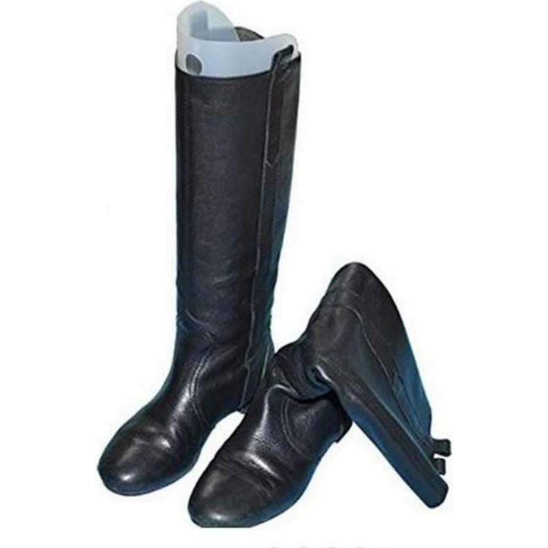 Soporte para Botines Elandy - 2 Pares, 18 Pulgadas, Negro y Transparente