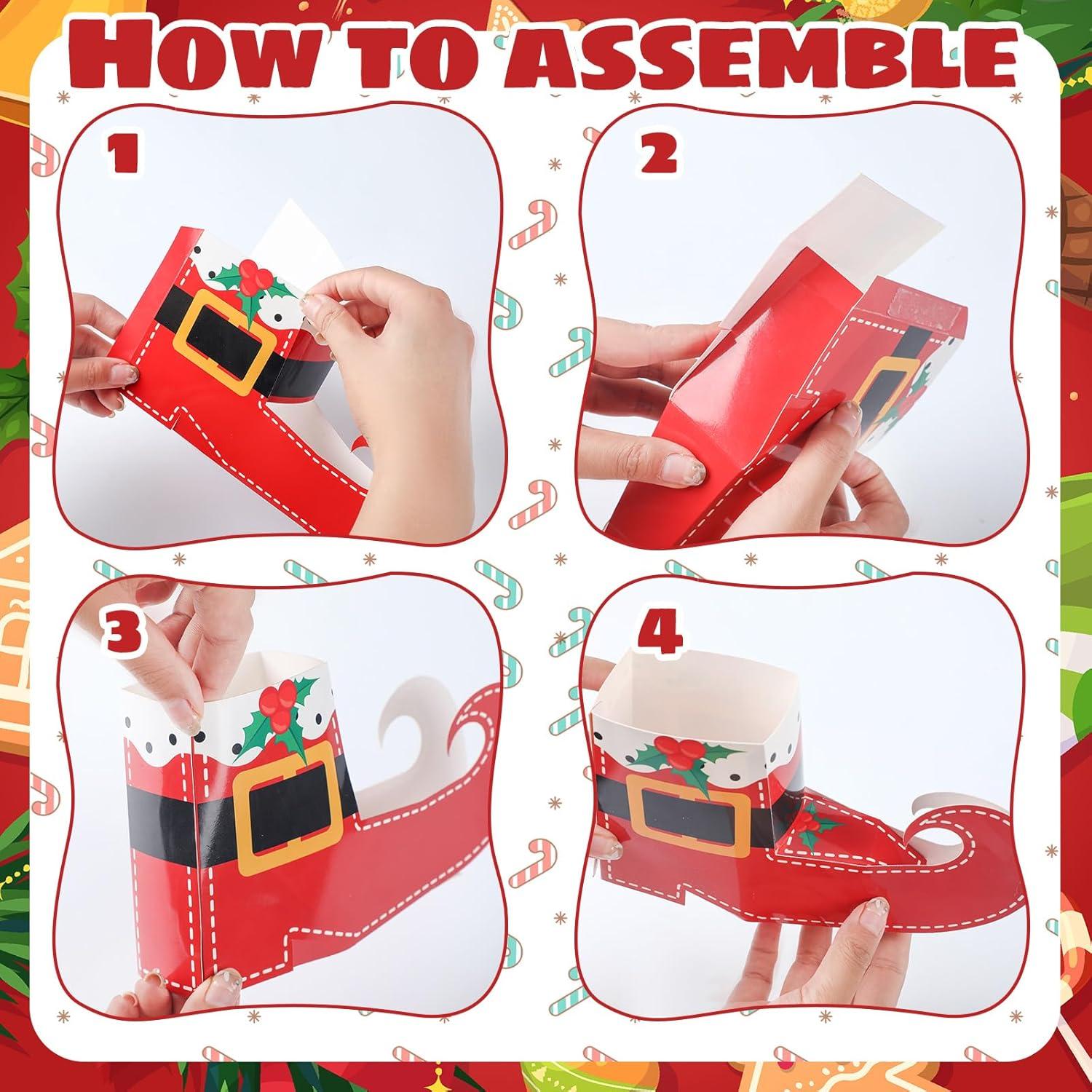 Cajas de Regalo de Navidad Tioncy 6 Pcs en Forma de Bota