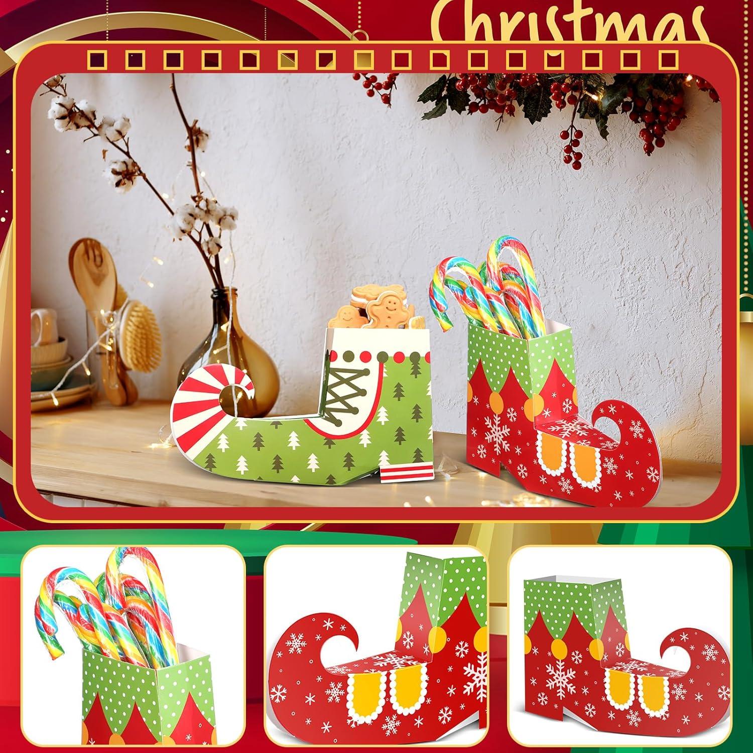 Cajas de Regalo de Navidad Tioncy 6 Pcs en Forma de Bota