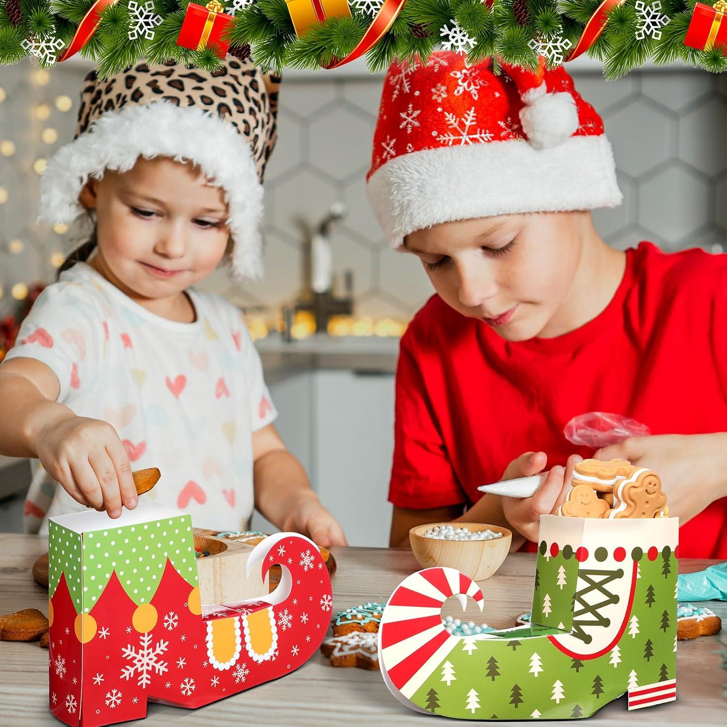 Cajas de Regalo de Navidad Tioncy 6 Pcs en Forma de Bota