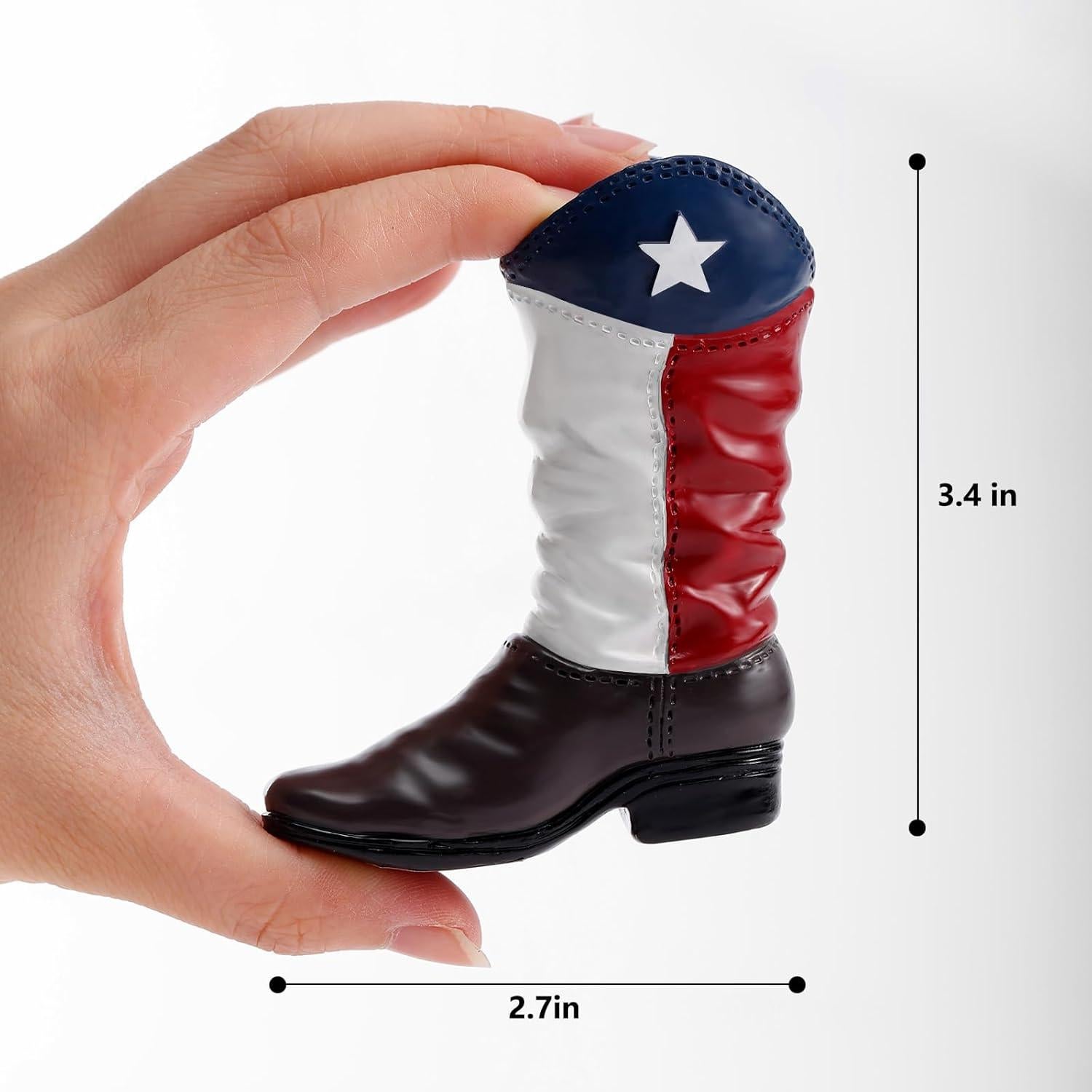 Soporte para fósforos bota vaquera Psyhilar 17x9cm decorativo