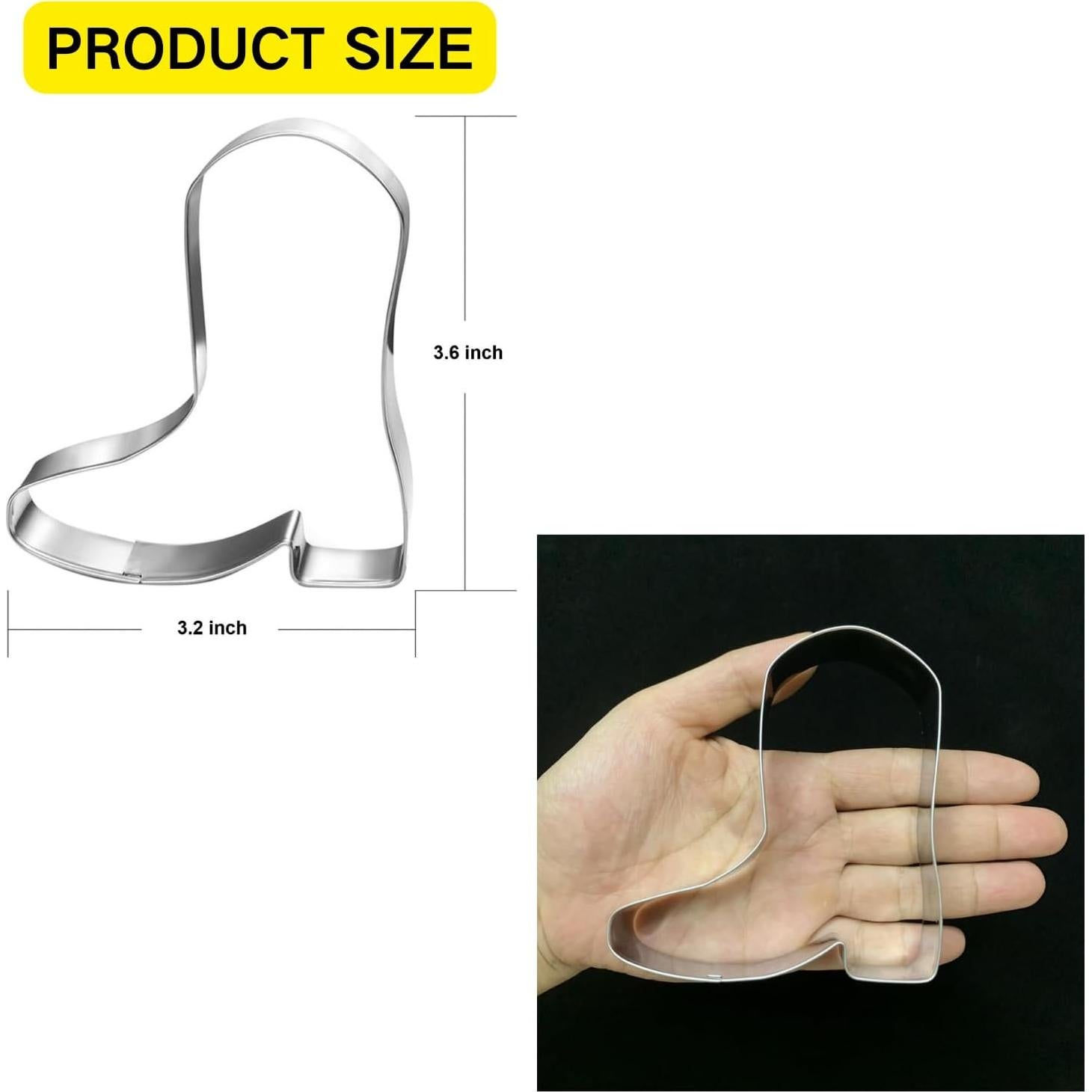 Cortador de Galletas Bota Vaquera LUBTOSMN Acero Inoxidable