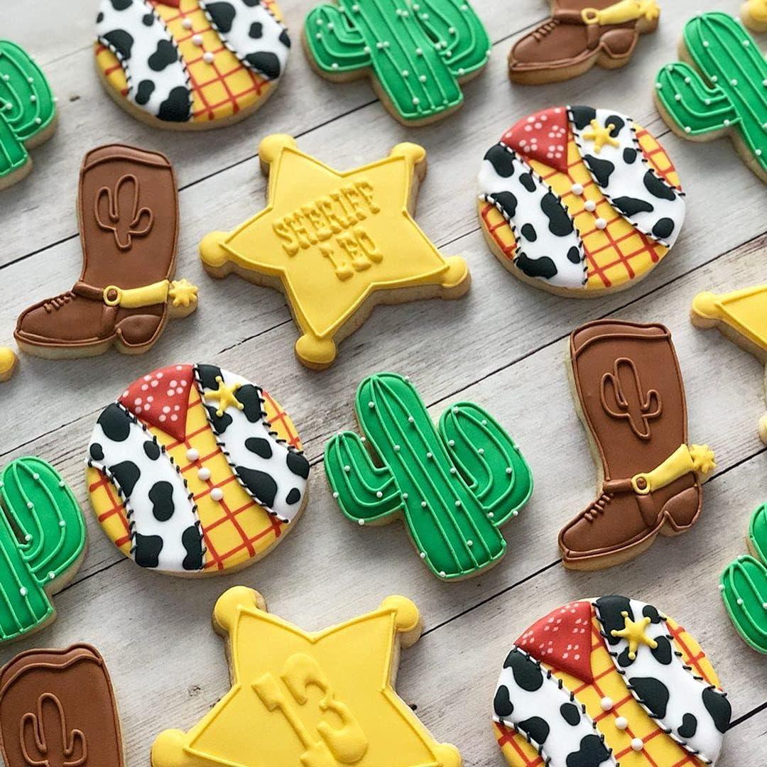 Juego de 6 Cortadores de Galletas Vaquero Aoerfes - Acero Inoxidable