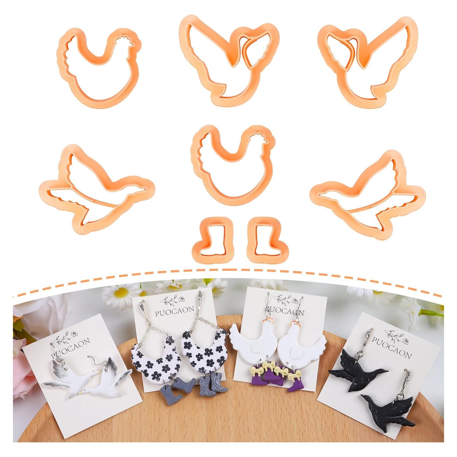 Cortadores de Arcilla Polimérica Puocaon - 8 Piezas Granja