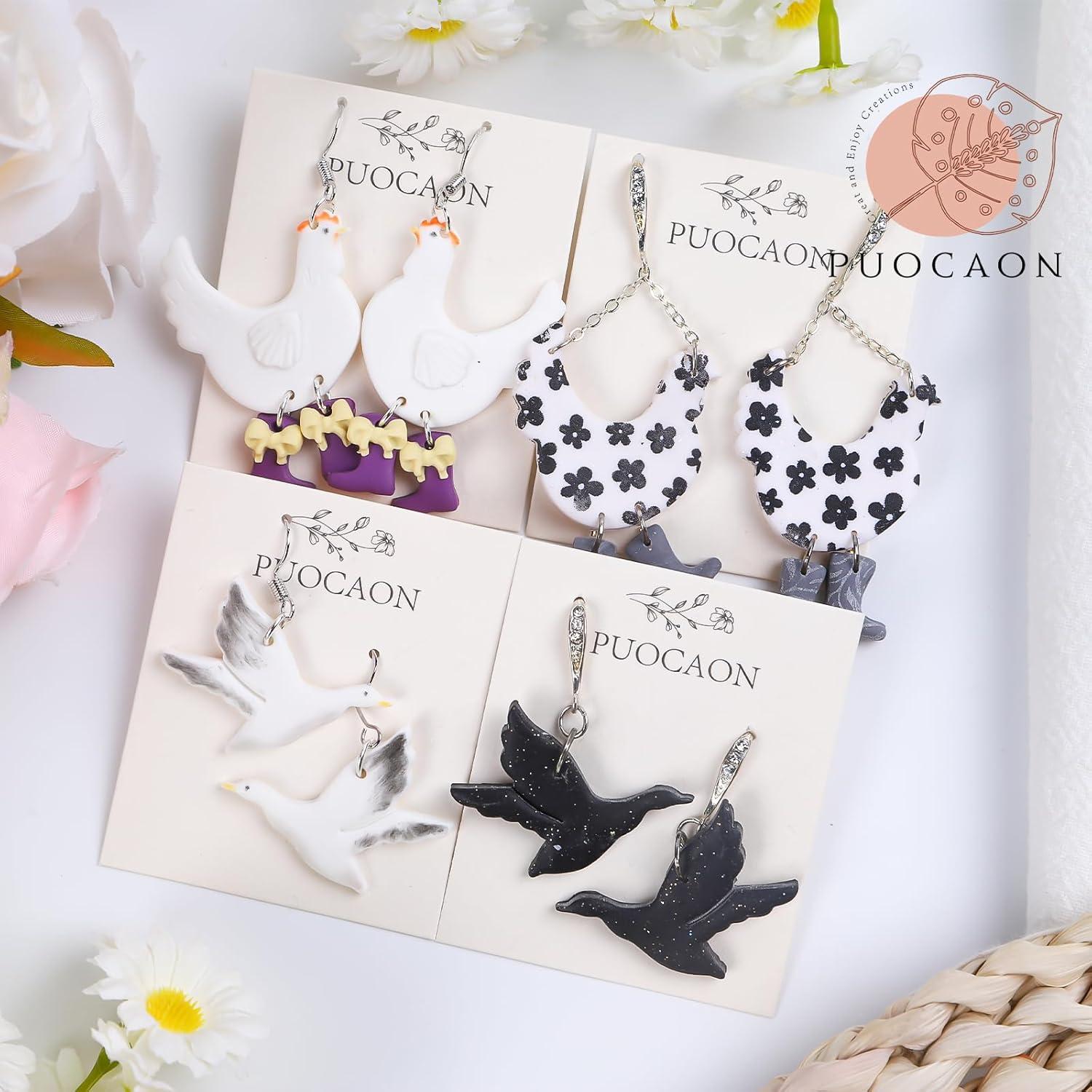 Cortadores de Arcilla Polimérica Puocaon - 8 Piezas Granja