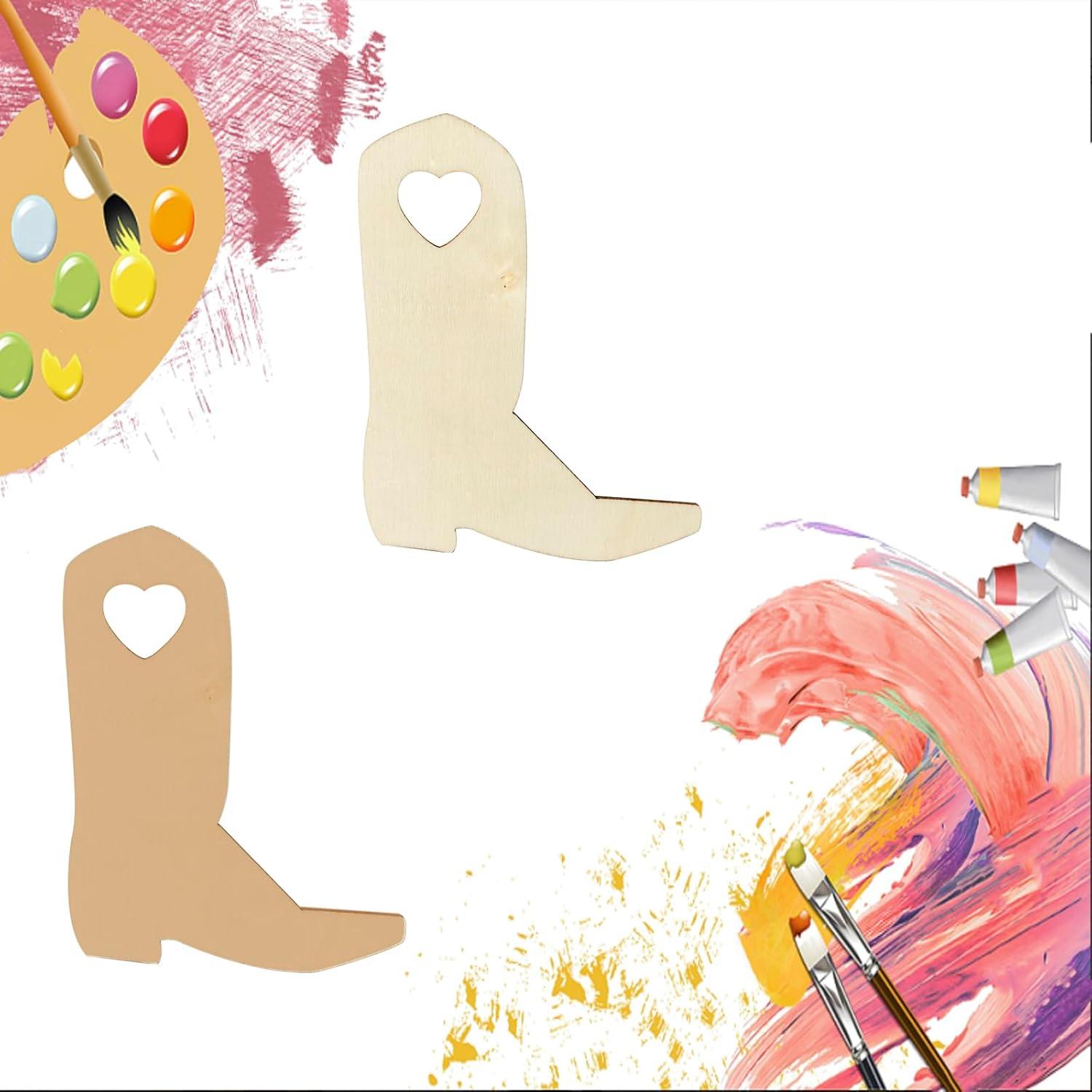 Plantilla de Bota Vaquera de Madera Zontween 20 Piezas 10 cm