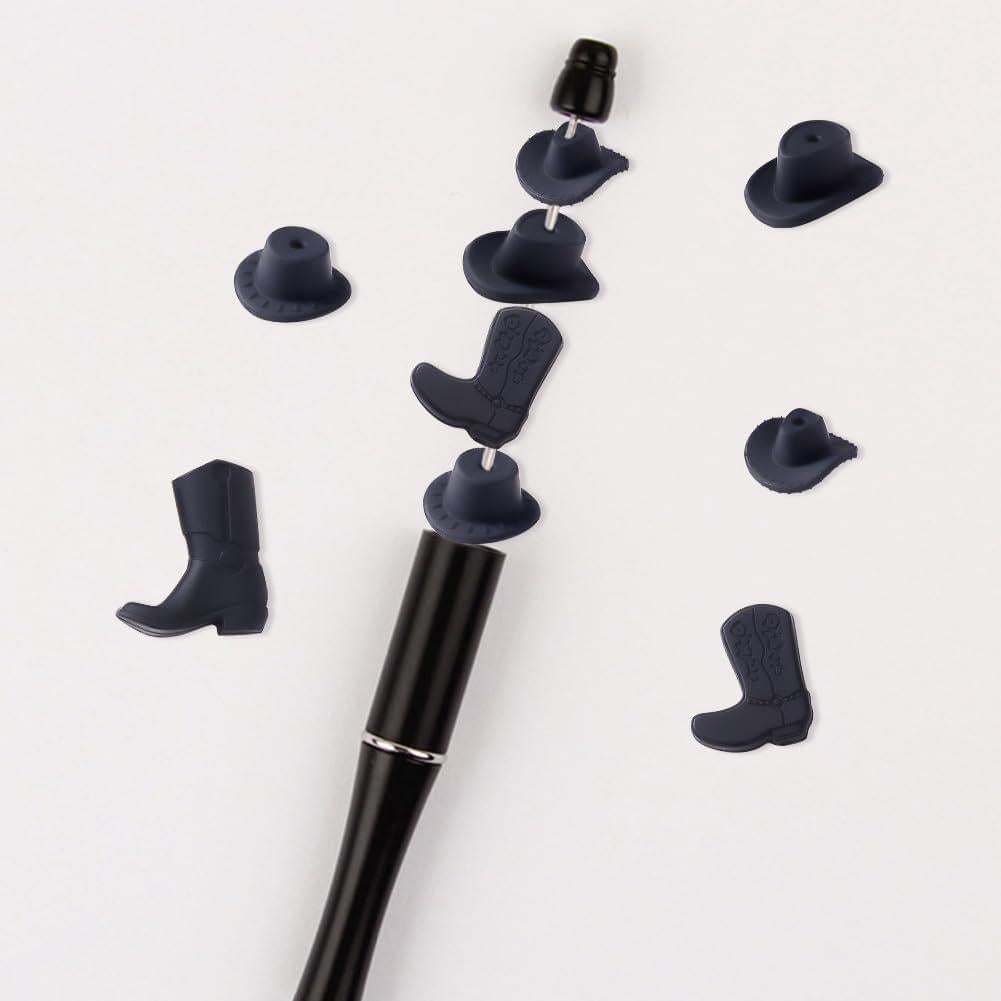 Perlas de Silicona arricraft 26 Pcs Botas y Sombreros Negros