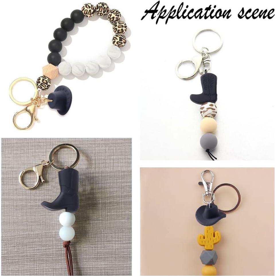 Perlas de Silicona arricraft 26 Pcs Botas y Sombreros Negros