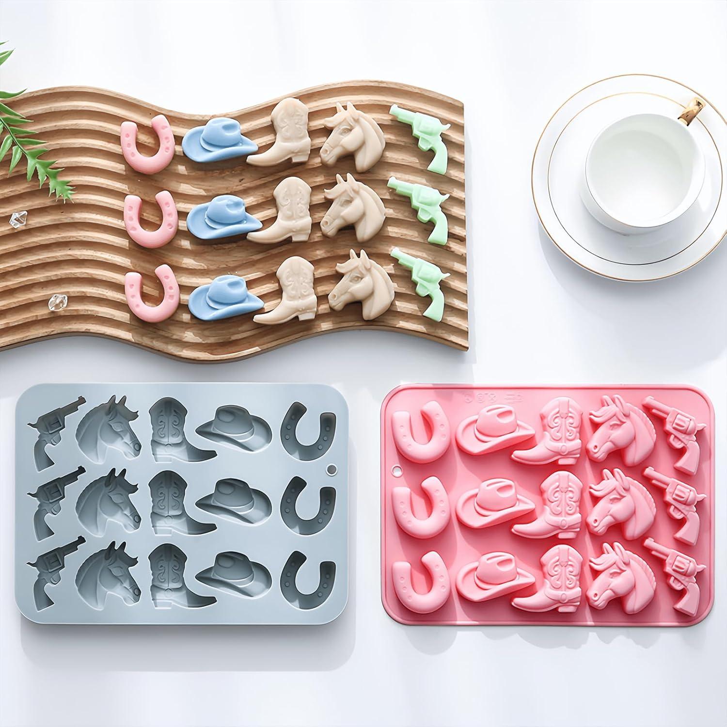 Moldes de Chocolate Cowboy Zarbulon - 3 Piezas Silicona