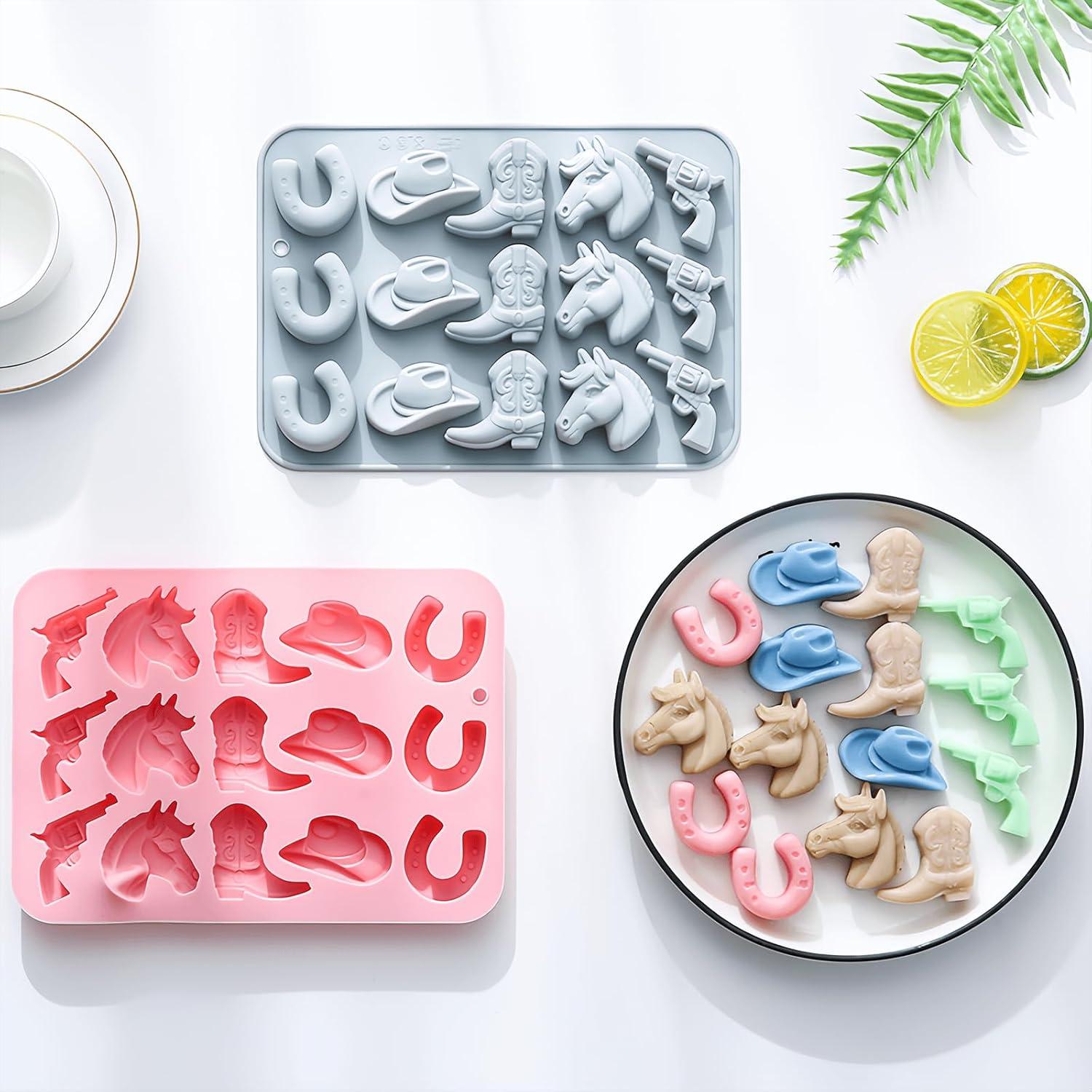 Moldes de Chocolate Cowboy Zarbulon - 3 Piezas Silicona