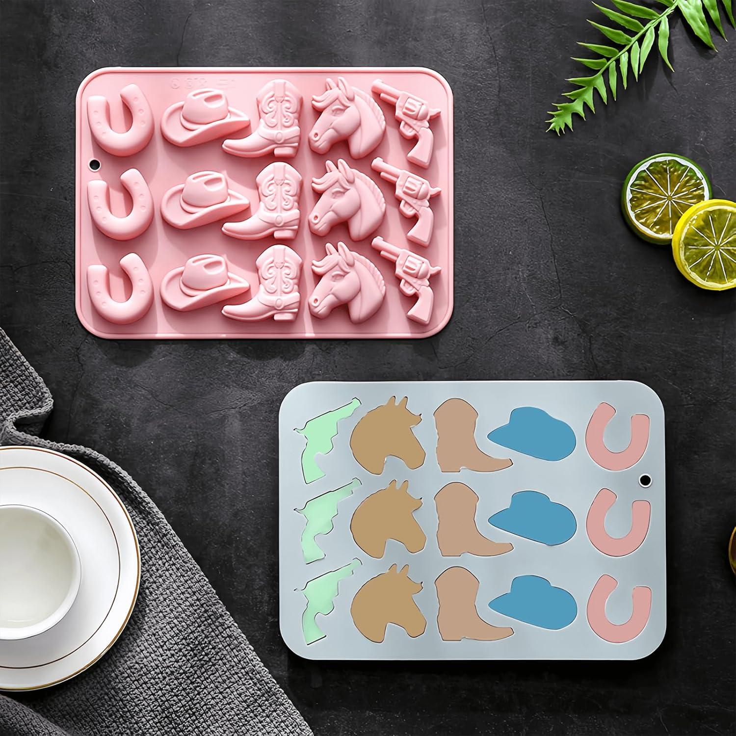 Moldes de Chocolate Cowboy Zarbulon - 3 Piezas Silicona