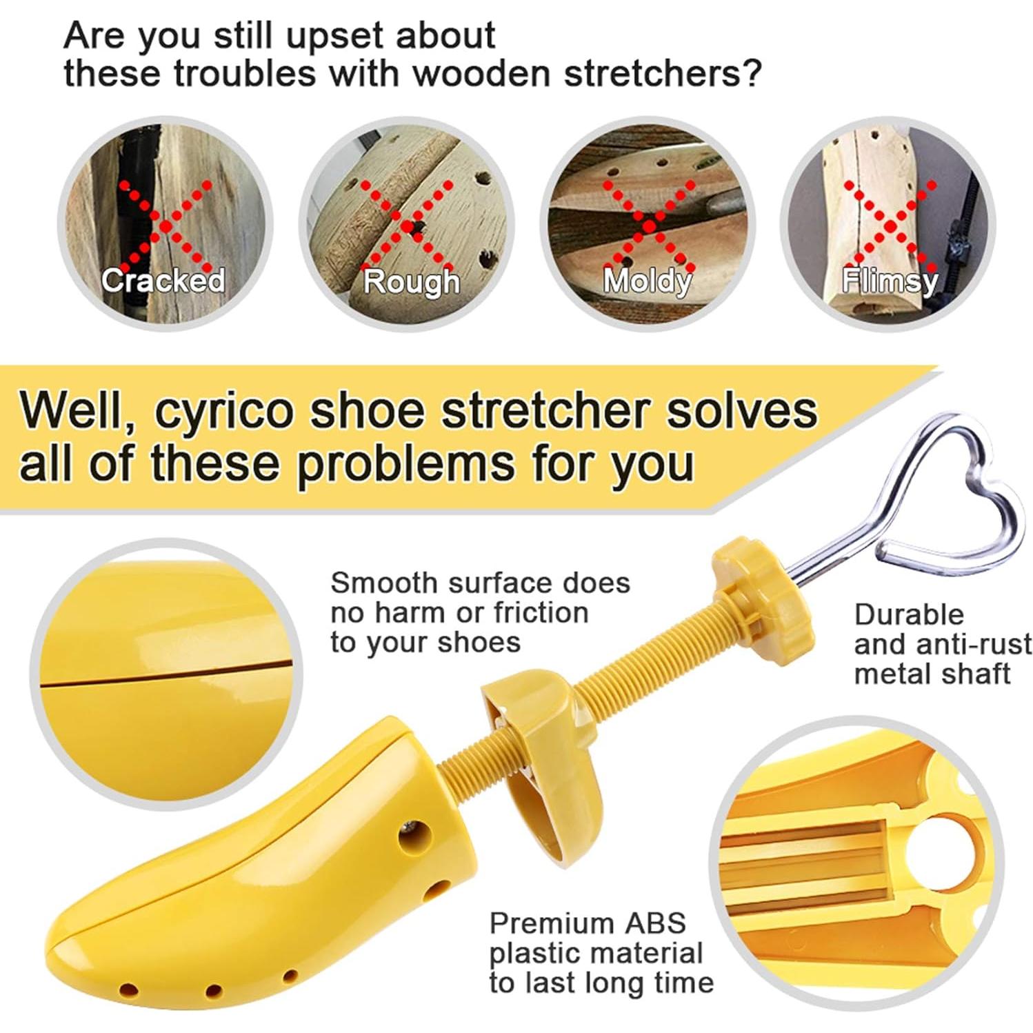 Estirador de Zapatos Cyrico 4 Vías para Mujeres Talla 5.5-10